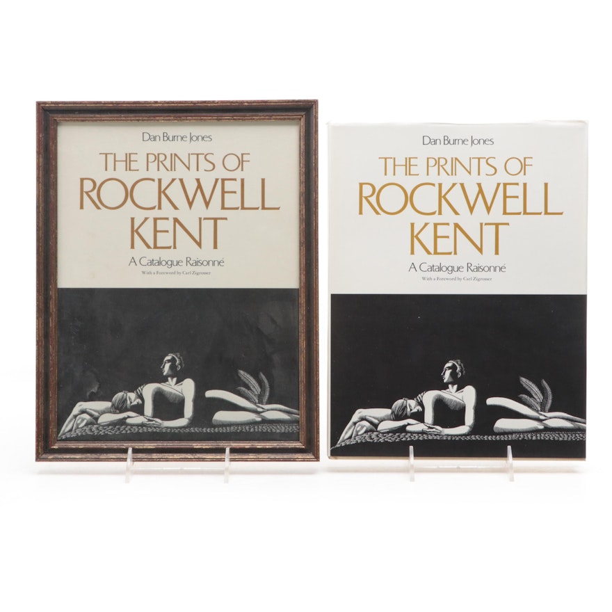 Signed "The Prints of Rockwell Kent" by Dan Burne Jones with Framed Giclée