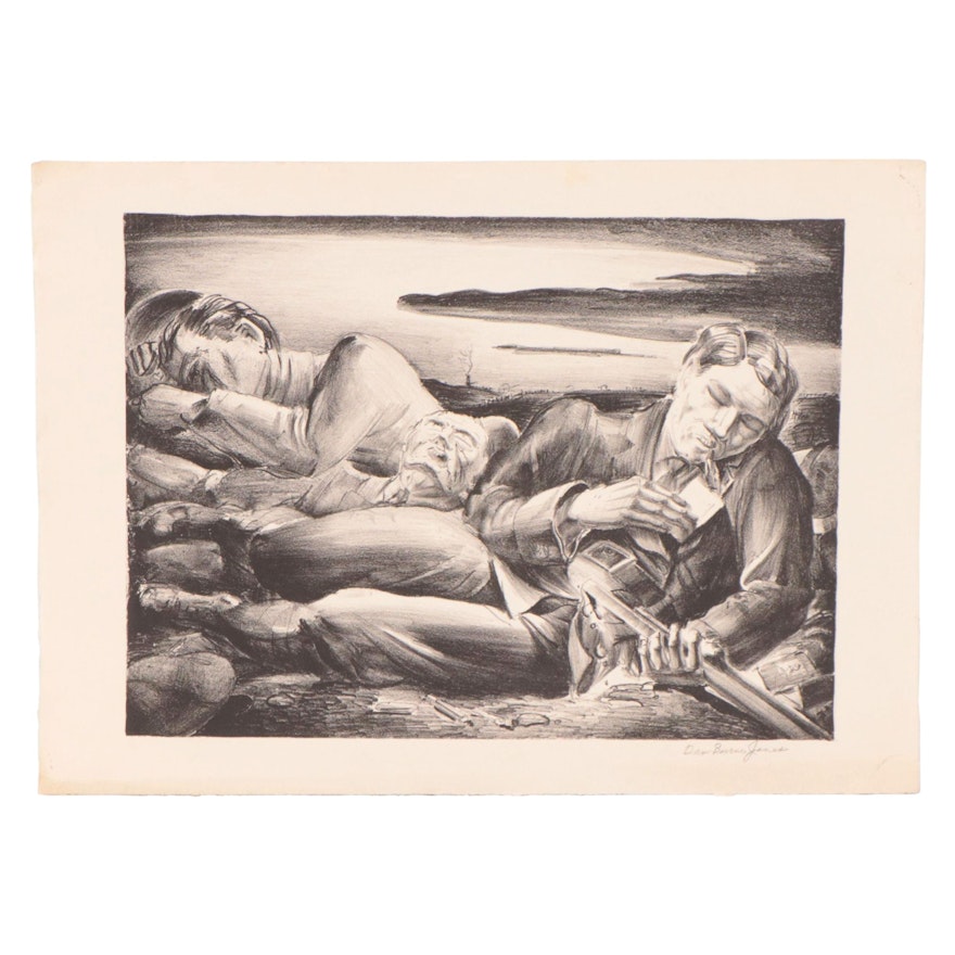 Dan Burne Jones Lithograph Illustration