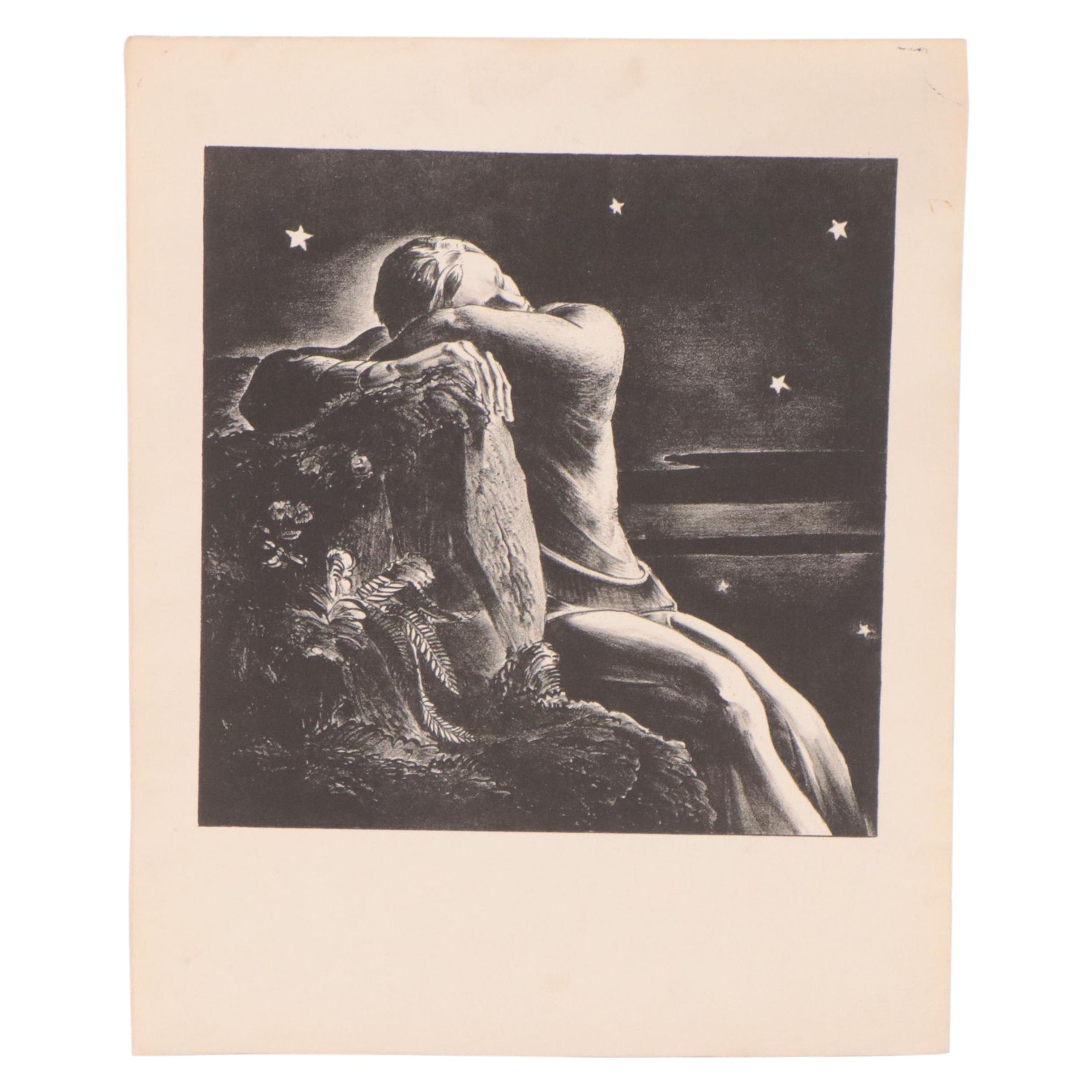 Dan Burne Jones Lithograph "The Dream Keeper"