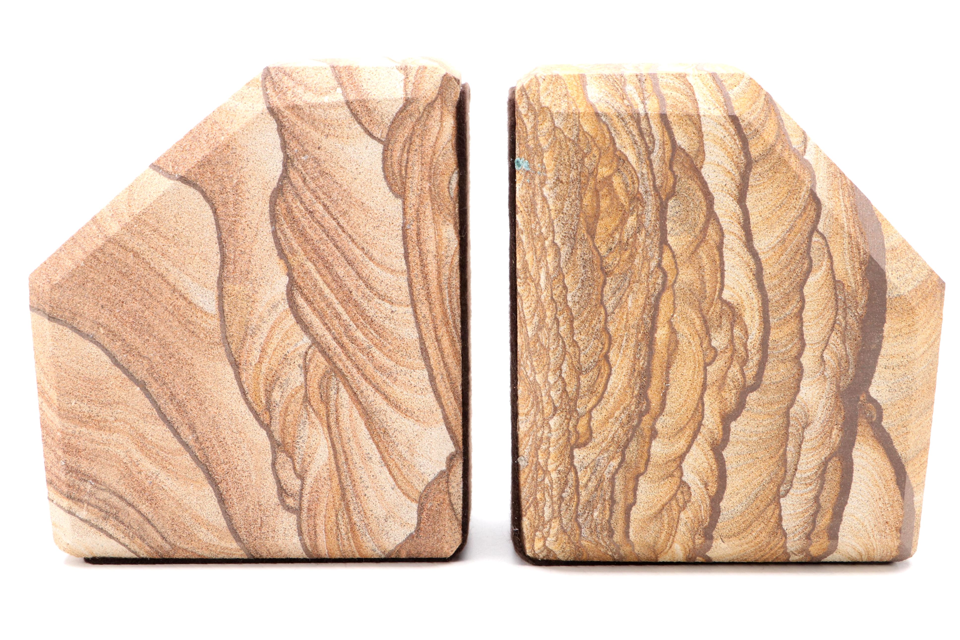 Beveled Sandstone Bookends