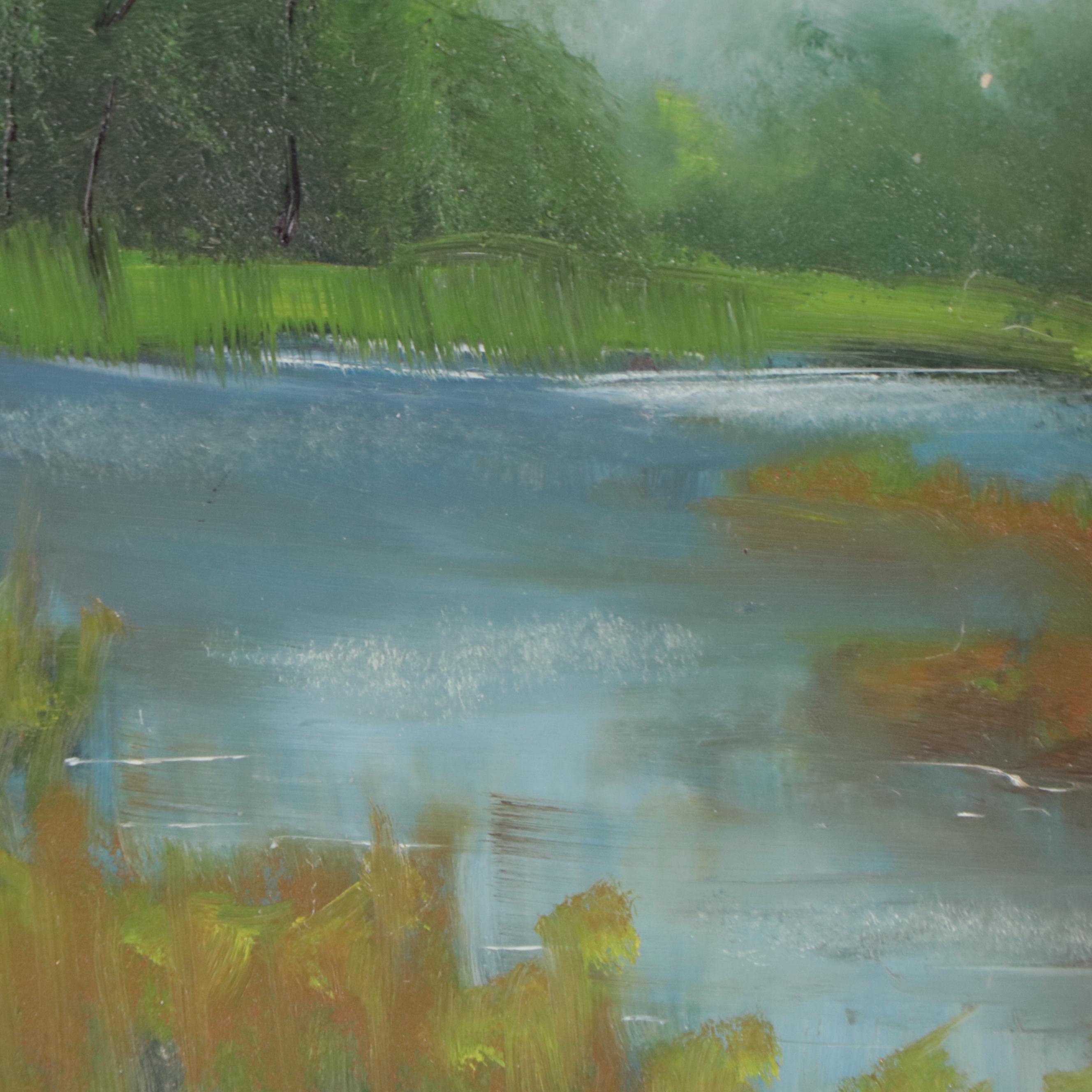 David Wesley Poe Landscape Oil Painting, 21st Century