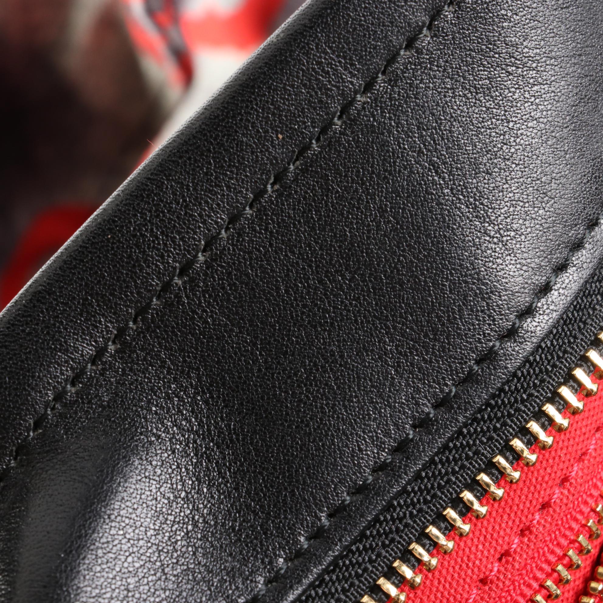 Vivienne Westwood Graffiti Leopard Print Bag in Canvas with Gold Tone Orb Charm