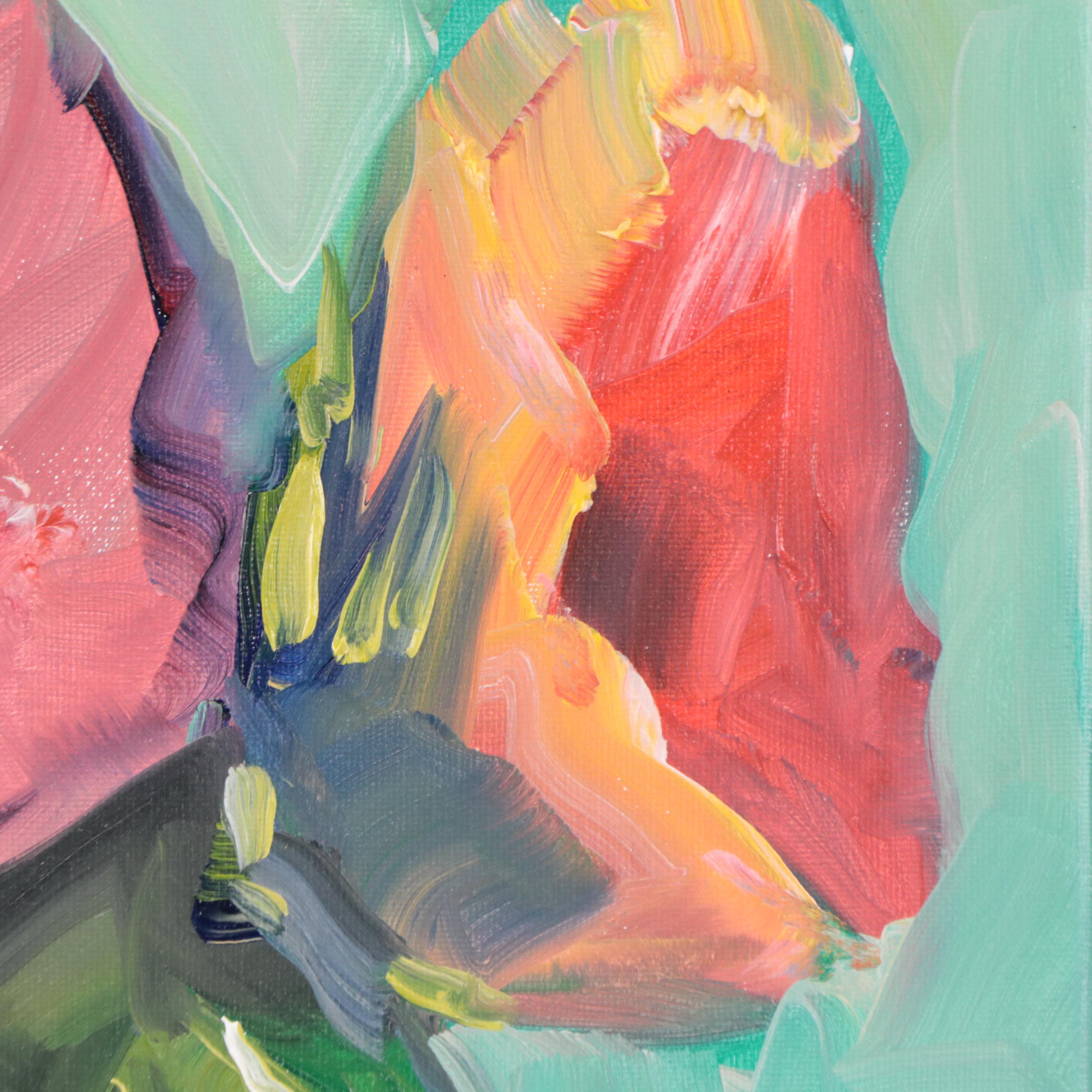 José M. Lima Floral Still Life Oil Painting, 2021