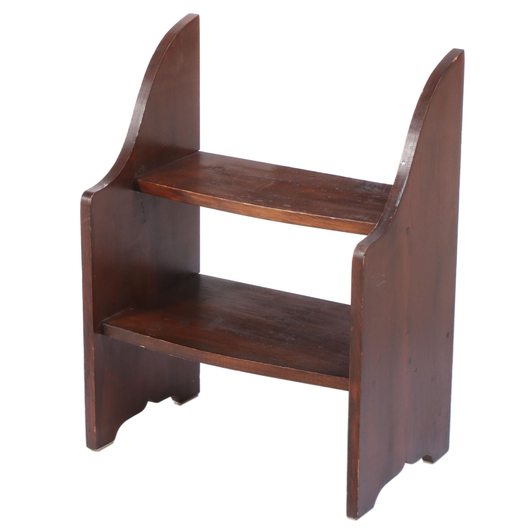 Arts & Crafts Pine Step Stool, Early 20th Century