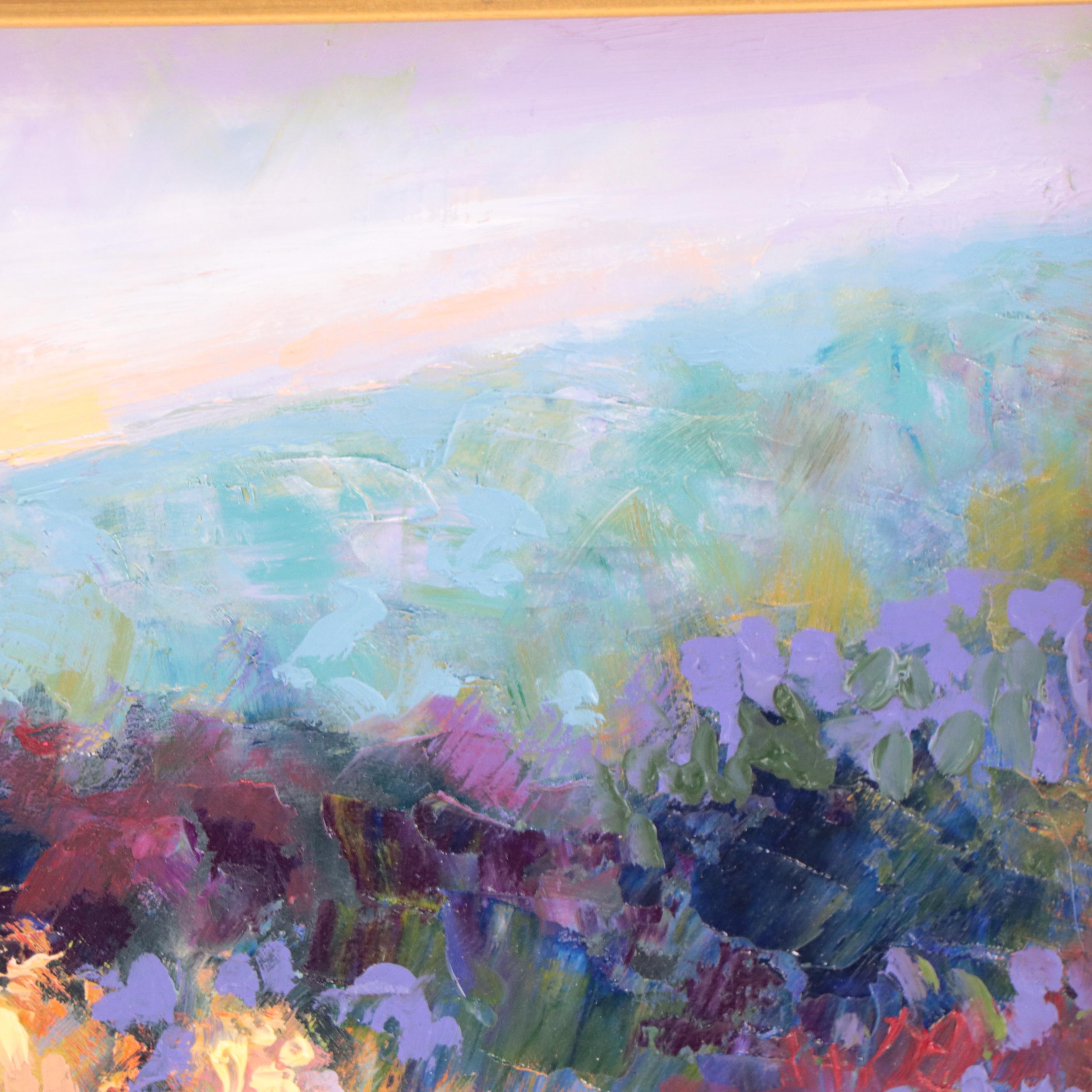 Charlotte Fitzgerald Impressionist Style Landscape Oil Painting, 21st Century