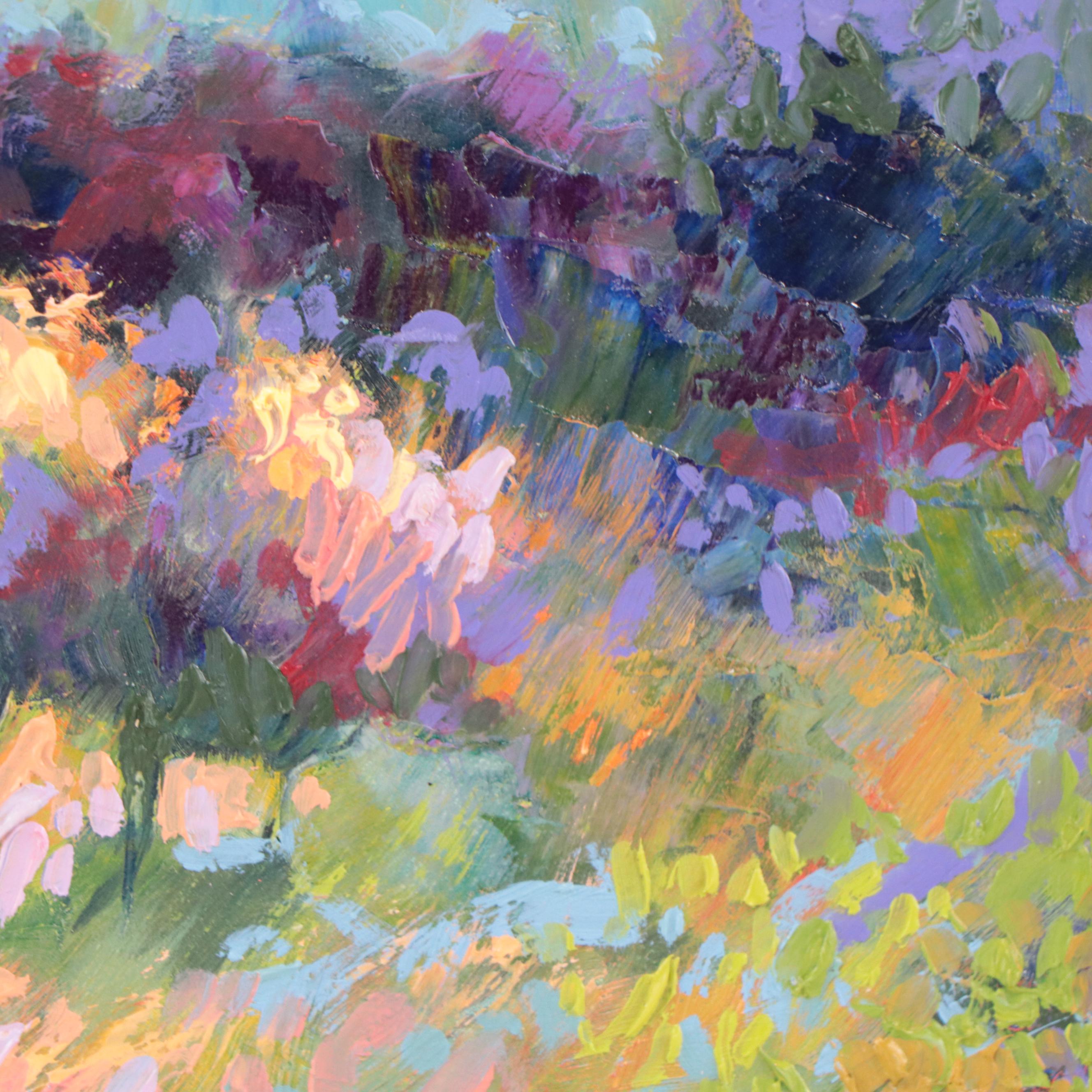 Charlotte Fitzgerald Impressionist Style Landscape Oil Painting, 21st Century