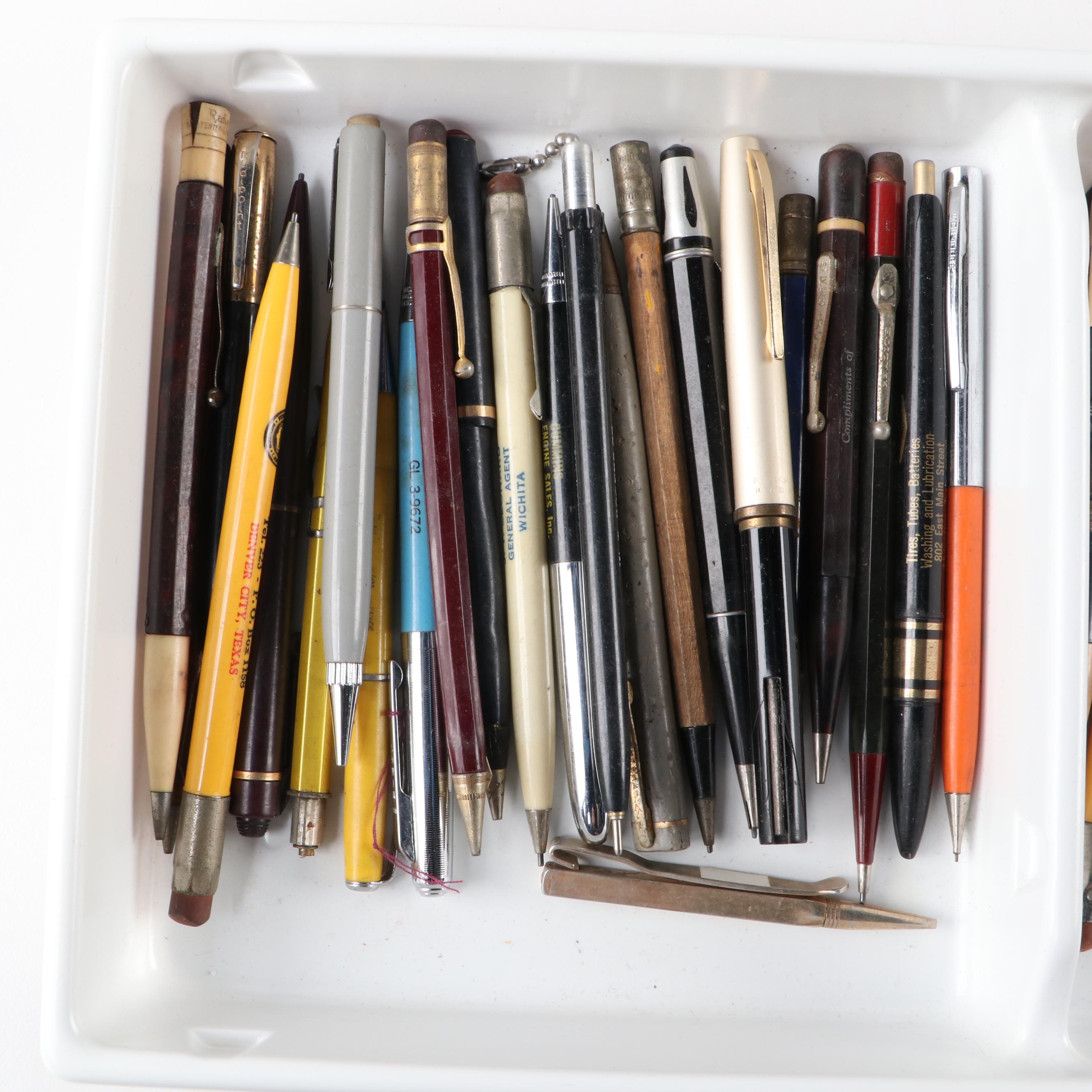 Vintage Advertising Pencil and Pen Assortment