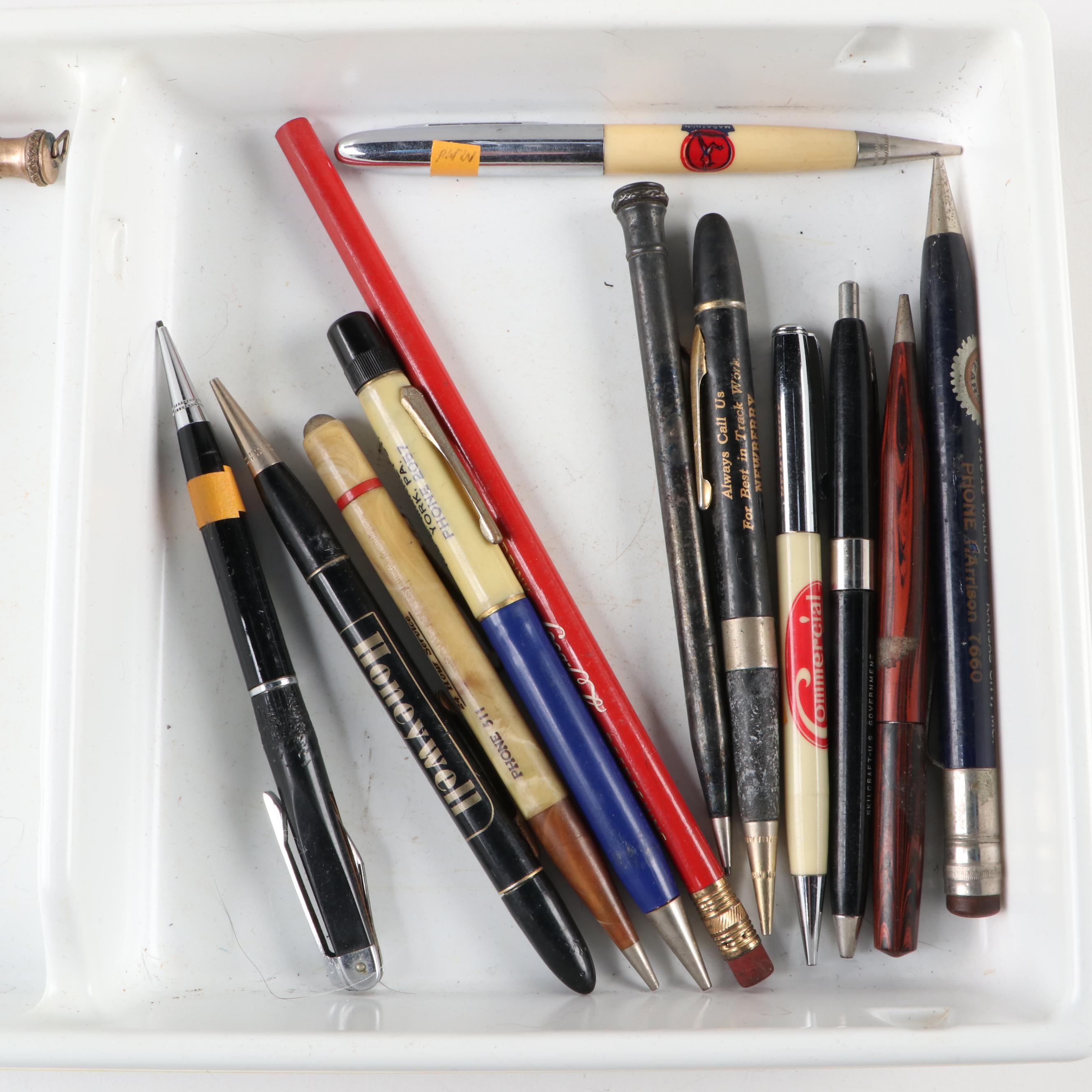 Vintage Advertising Pencil and Pen Assortment