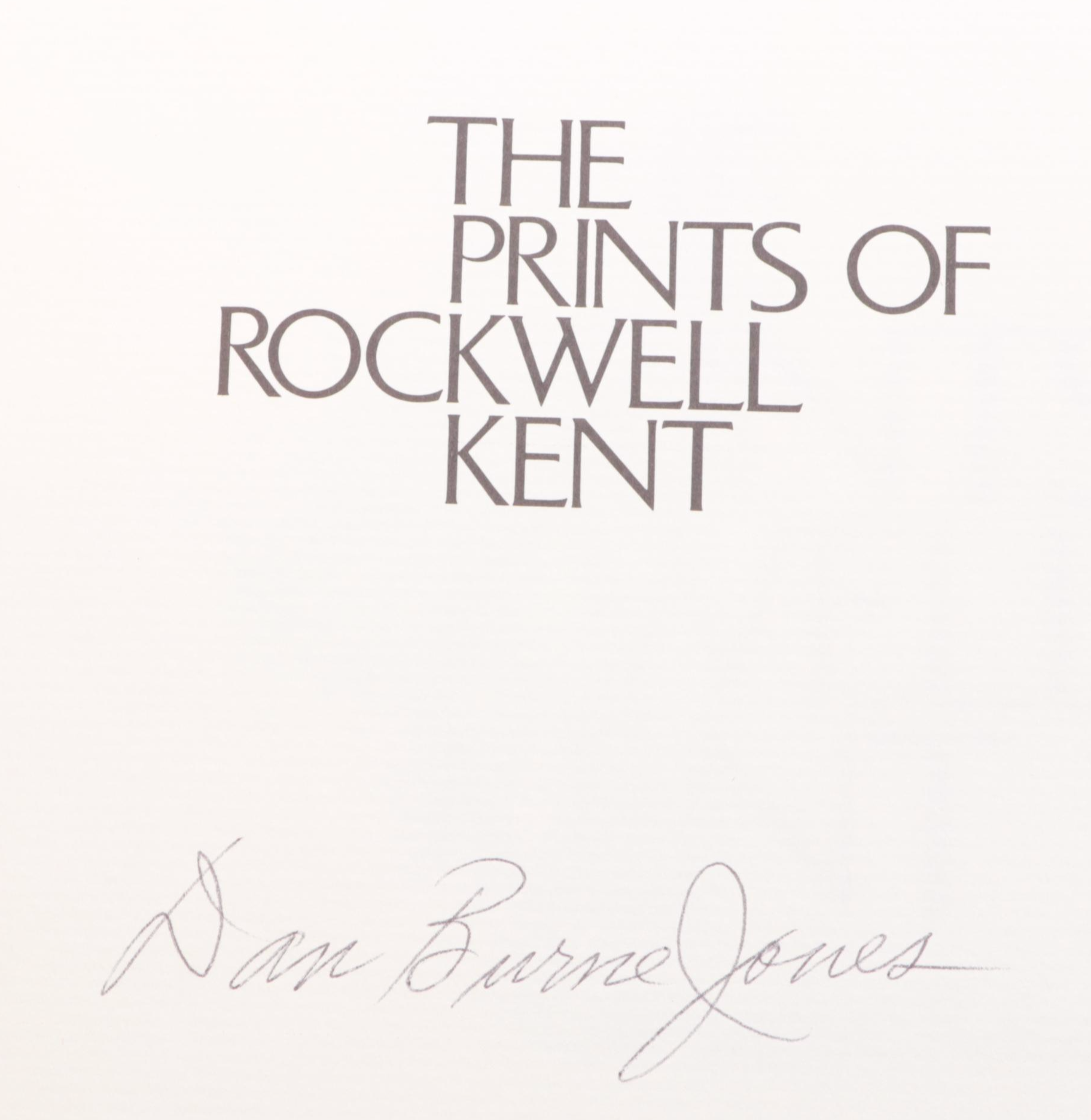 Signed "The Prints of Rockwell Kent" by Dan Burne Jones with Stamp and Bookplate