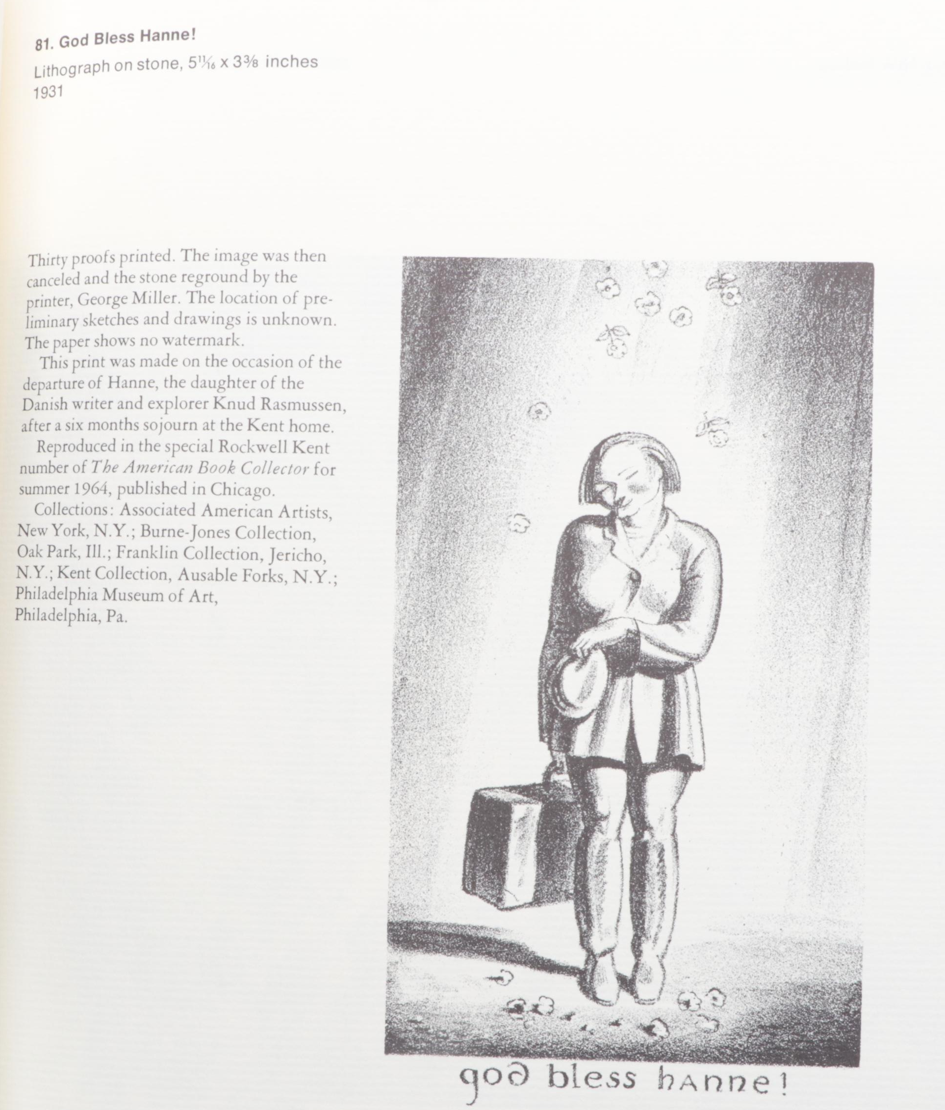 Signed "The Prints of Rockwell Kent" by Dan Burne Jones with Stamp and Bookplate
