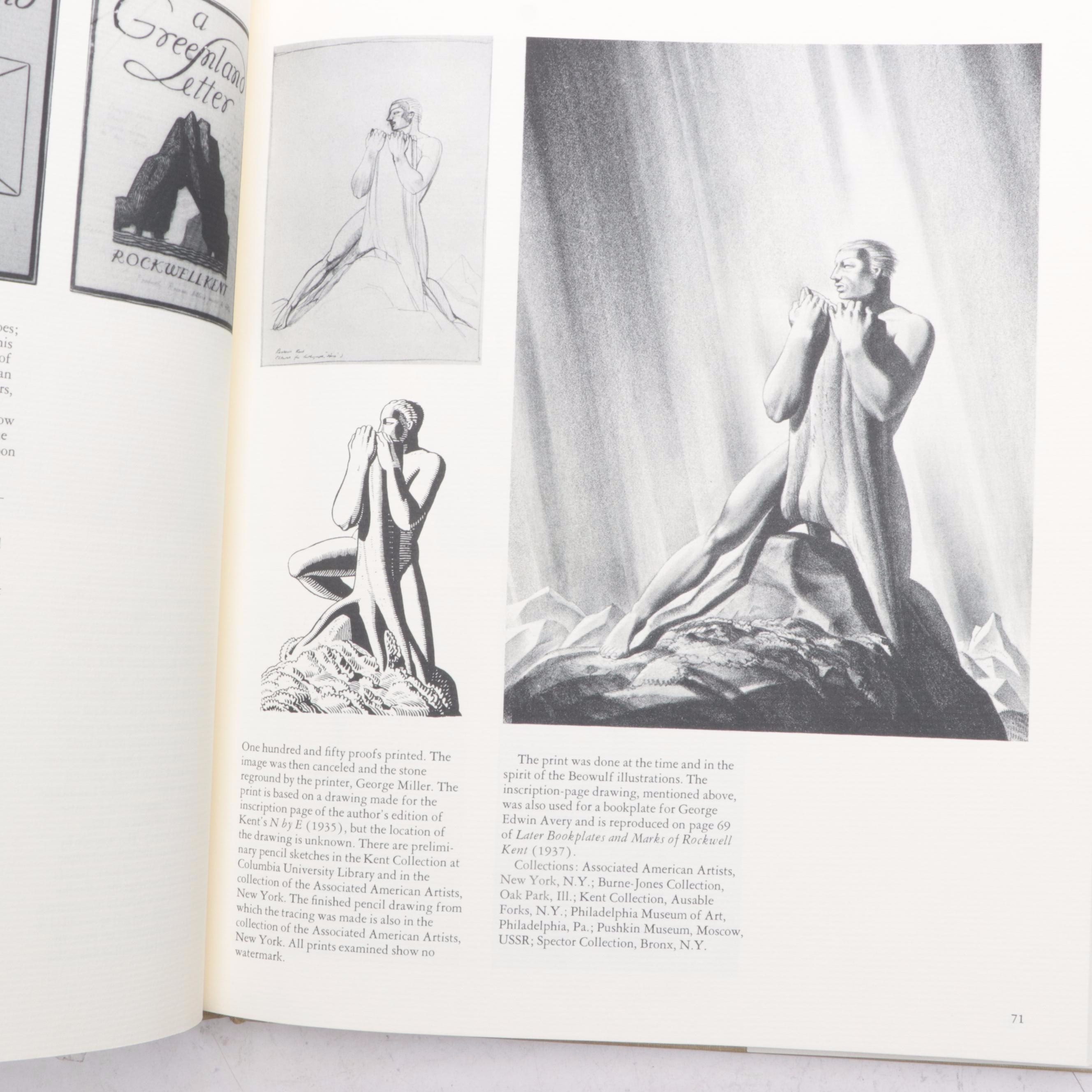 Signed "The Prints of Rockwell Kent" by Dan Burne Jones with Stamp and Bookplate