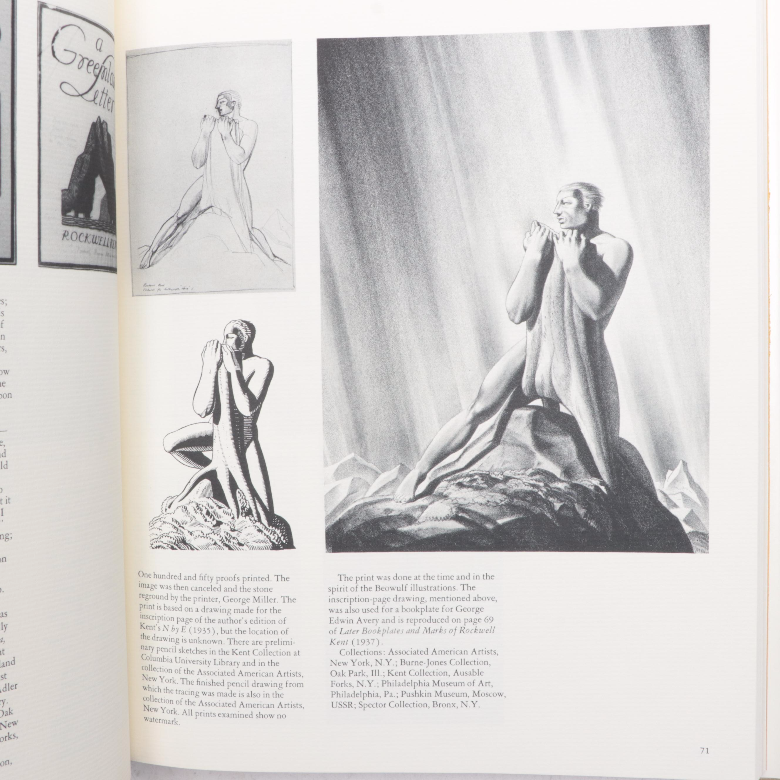 Signed "The Prints of Rockwell Kent" by Dan Burne Jones with Stamp and Bookplate