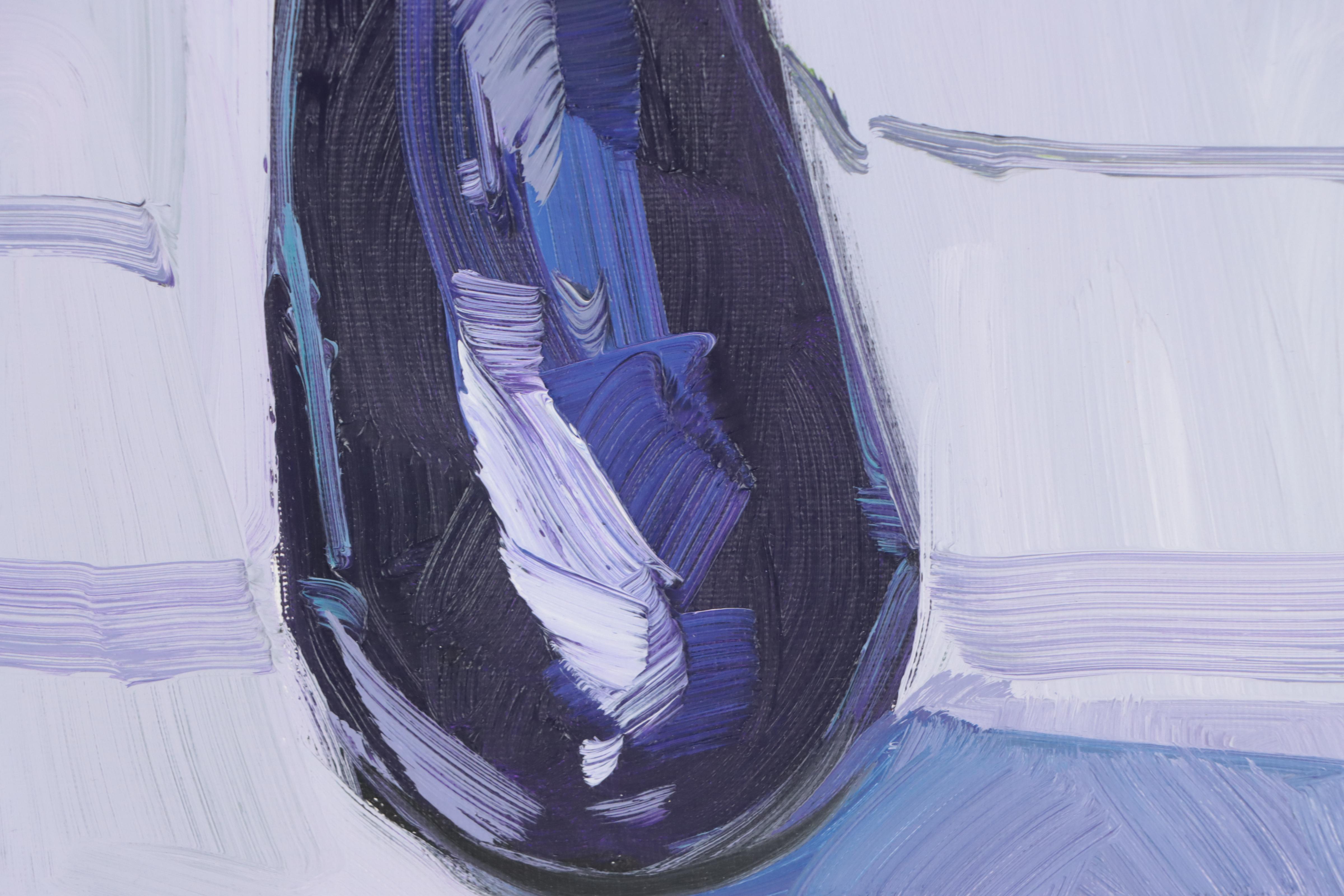 Jose Trujillo Oil Painting "Eggplant," 2022