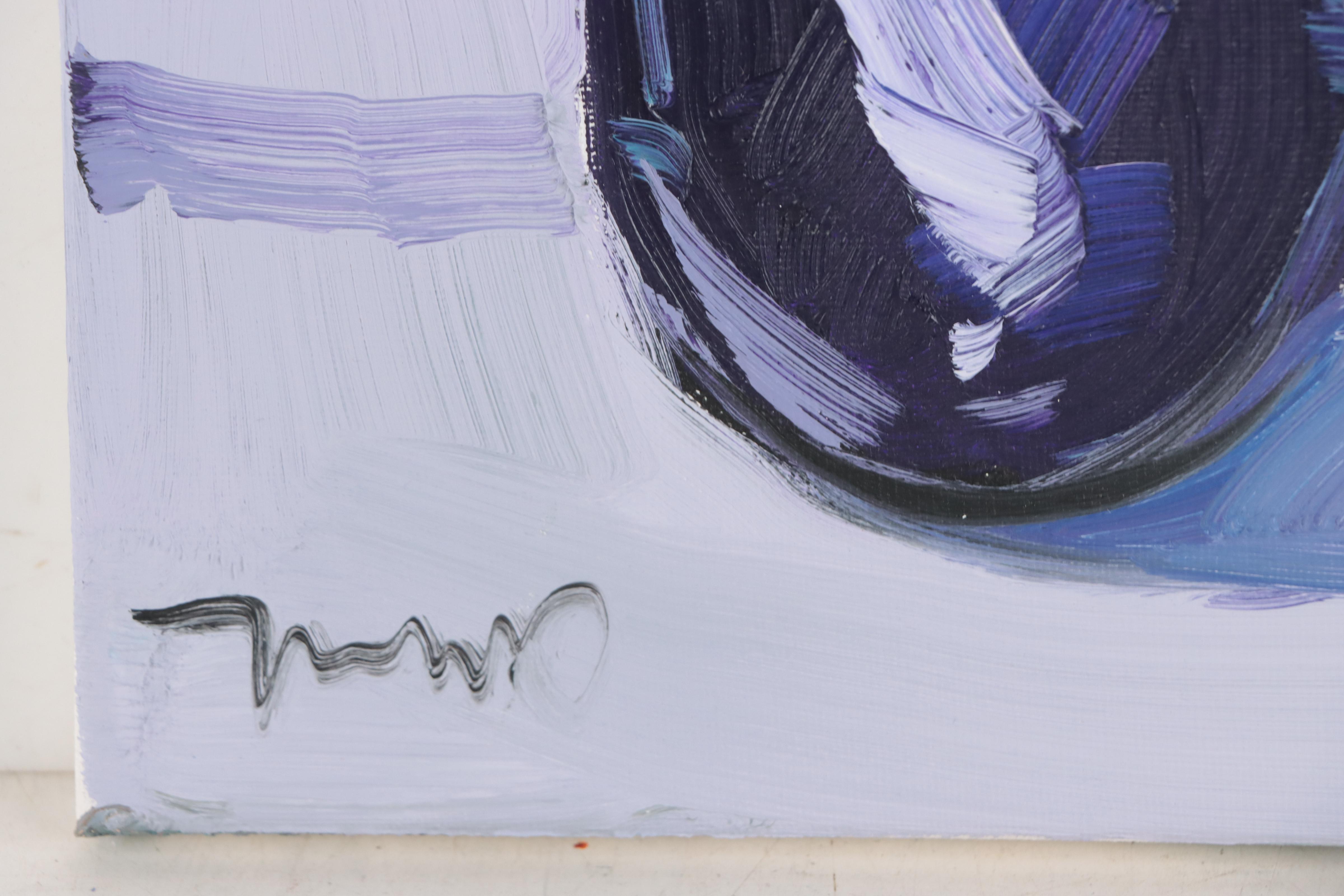 Jose Trujillo Oil Painting "Eggplant," 2022