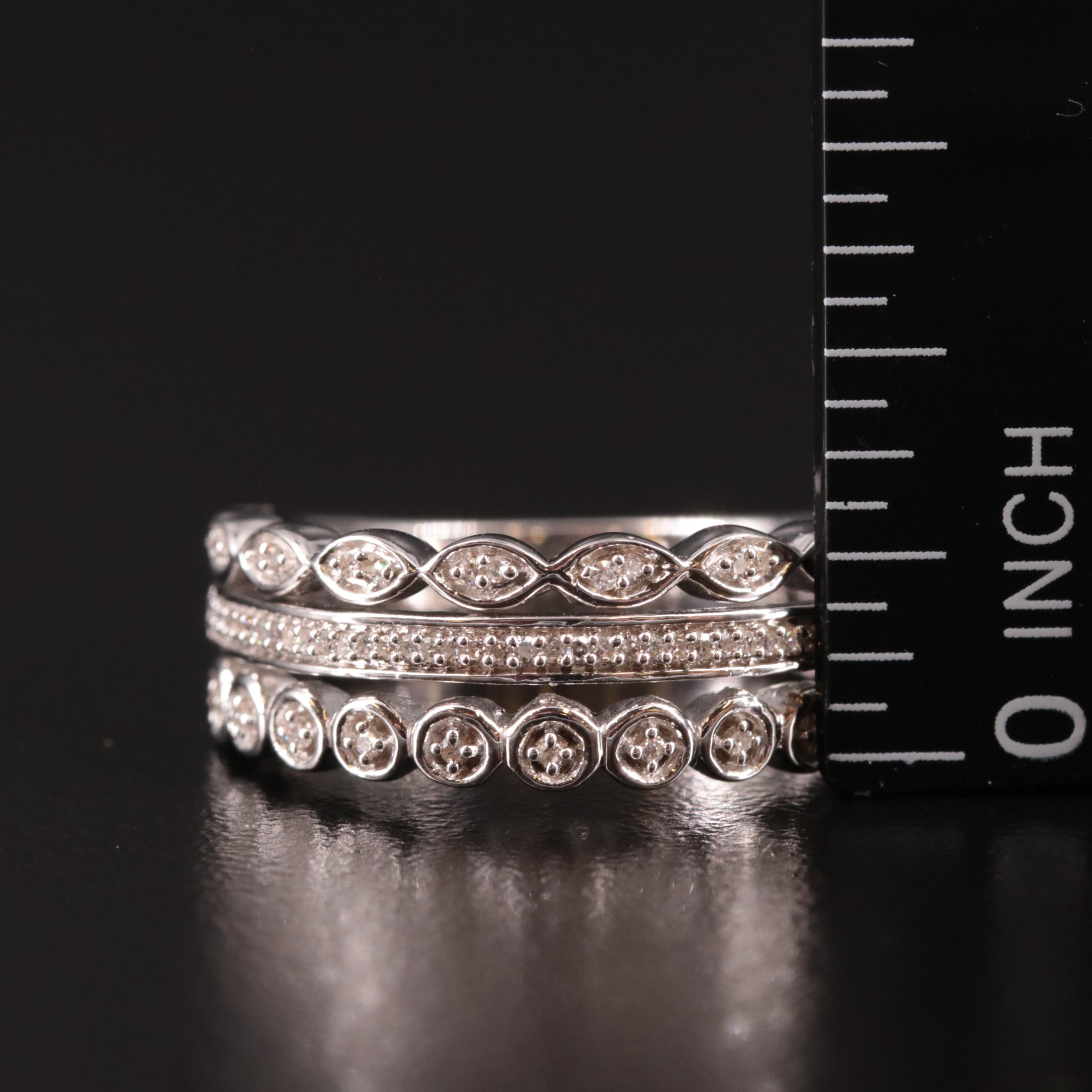 Sterling Diamond Ring