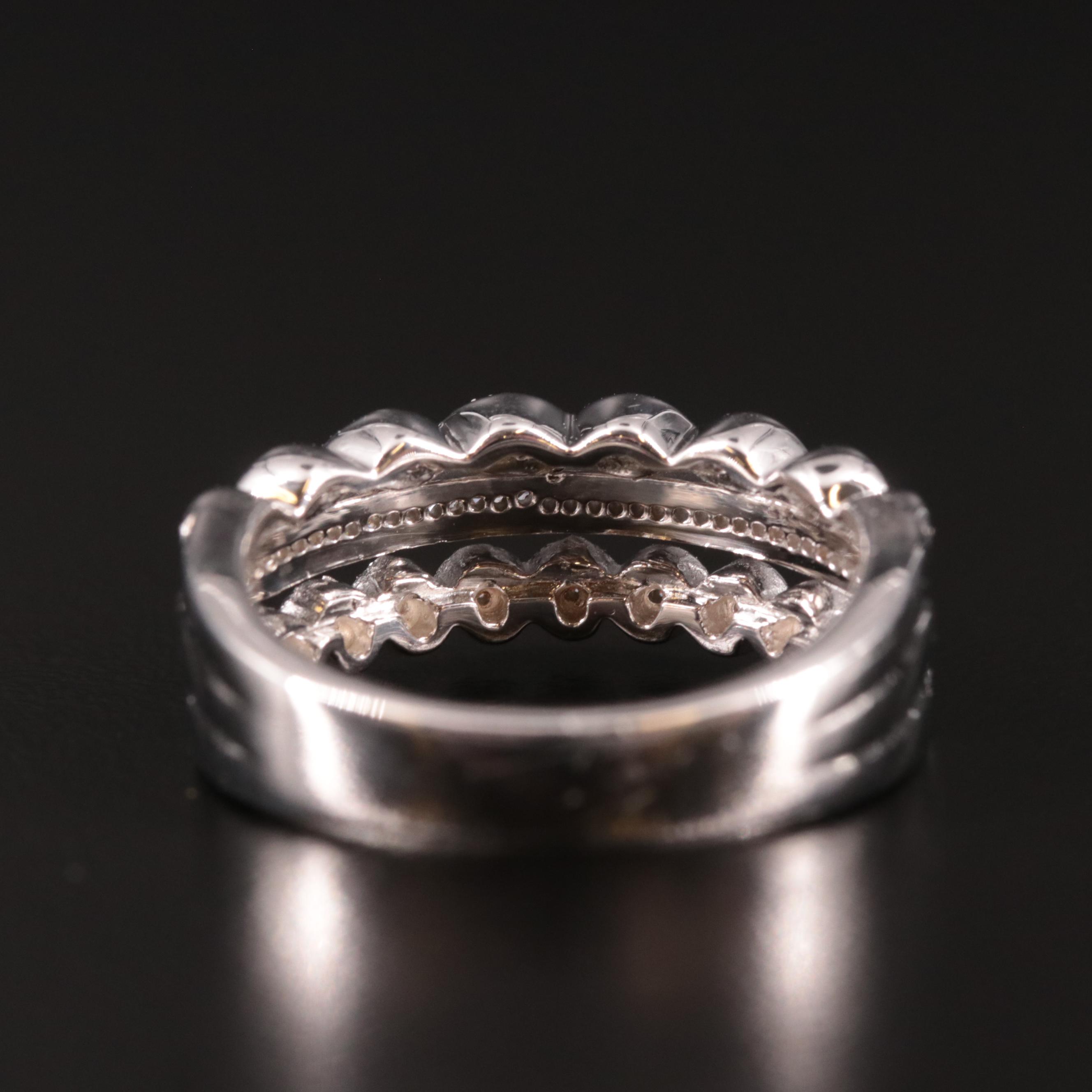 Sterling Diamond Ring