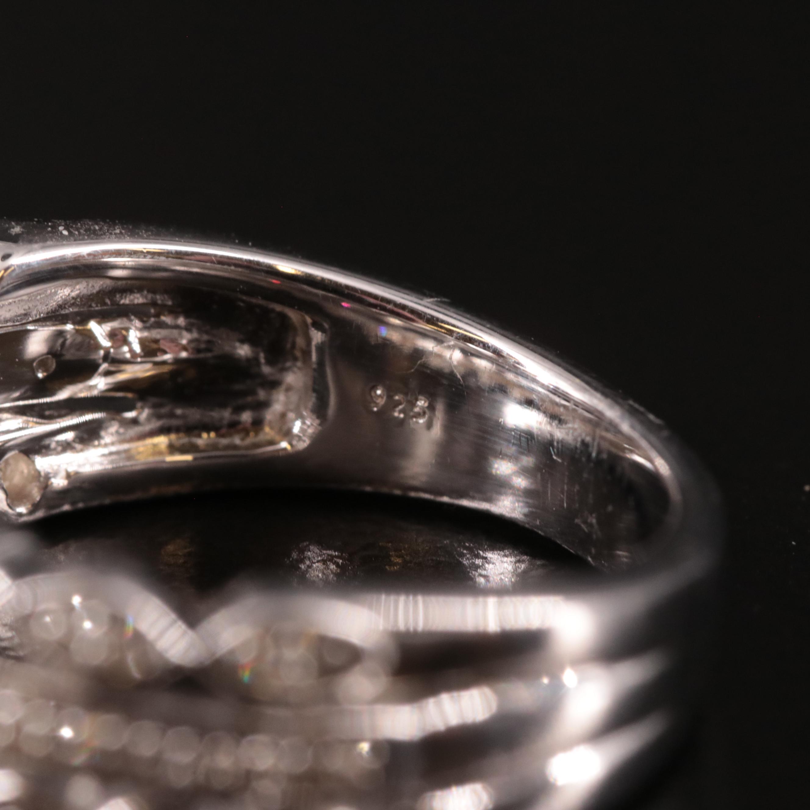 Sterling Diamond Ring