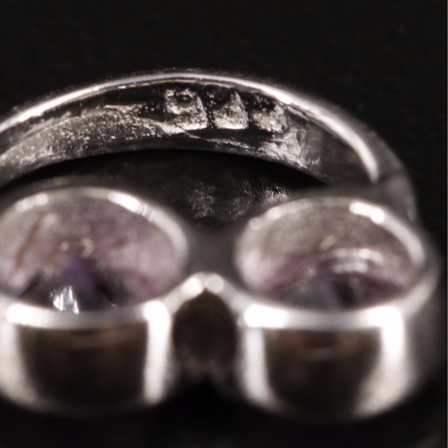 Sterling Amethyst Smile Pendant