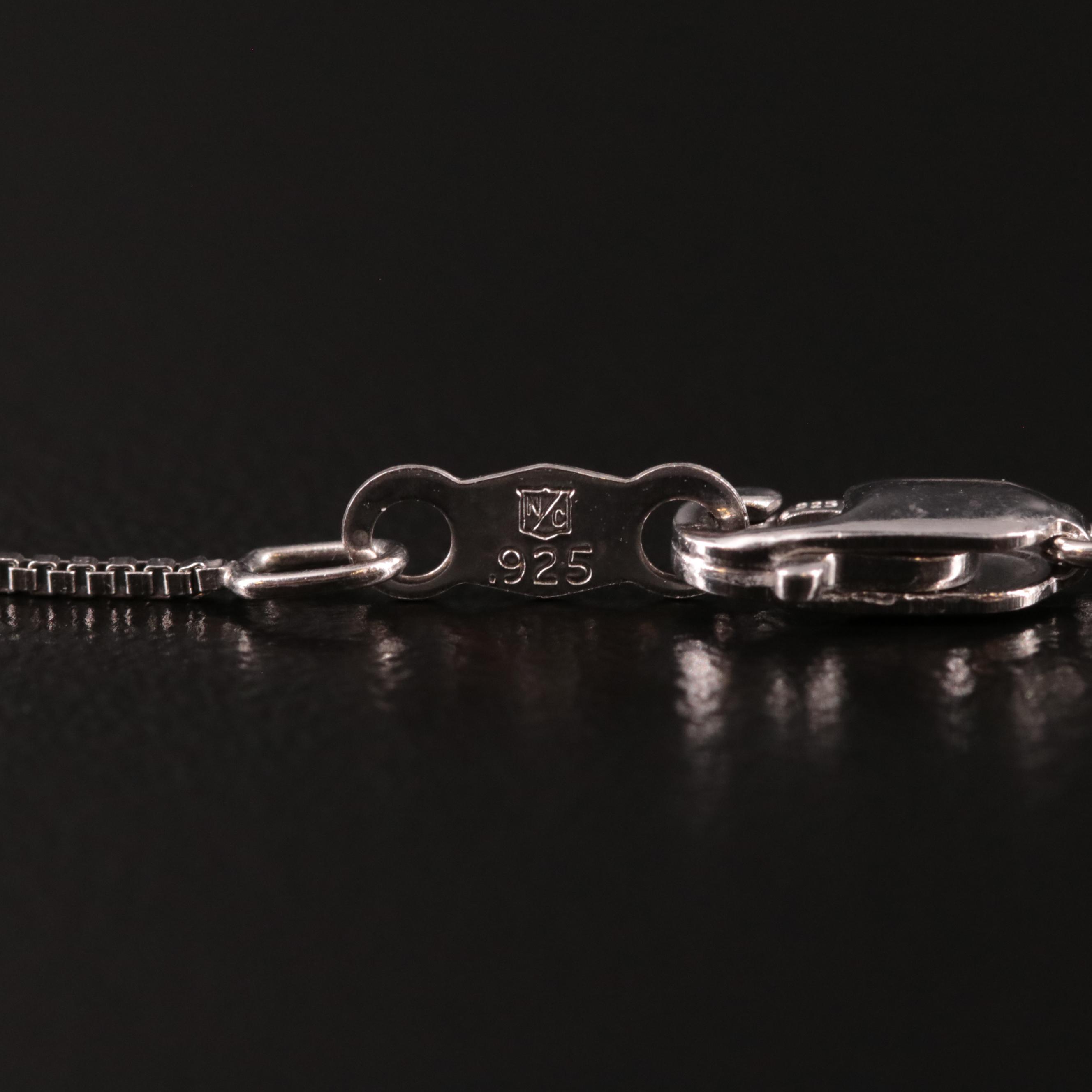 Sterling Diamond Heart Pendant Necklace