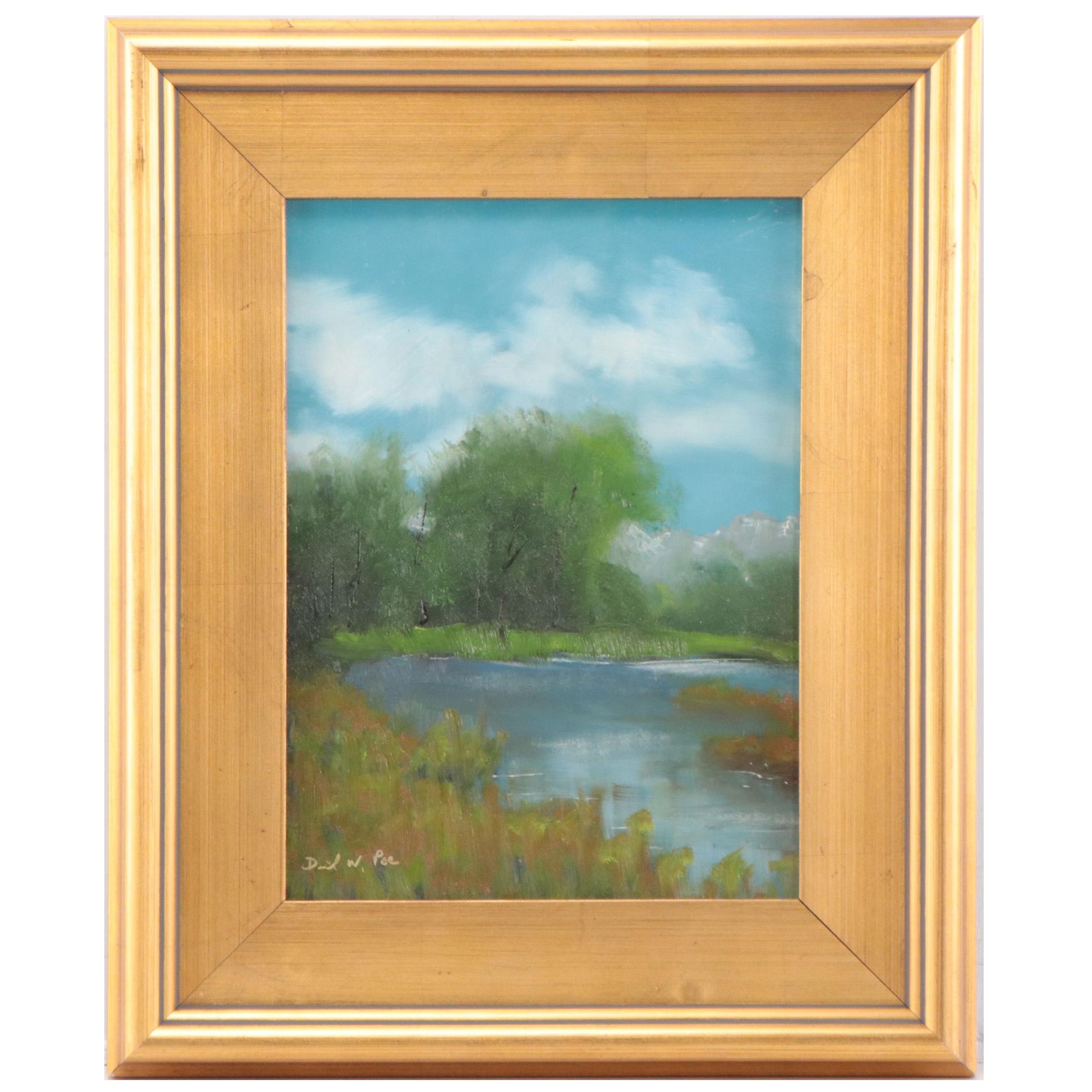 David Wesley Poe Landscape Oil Painting, 21st Century