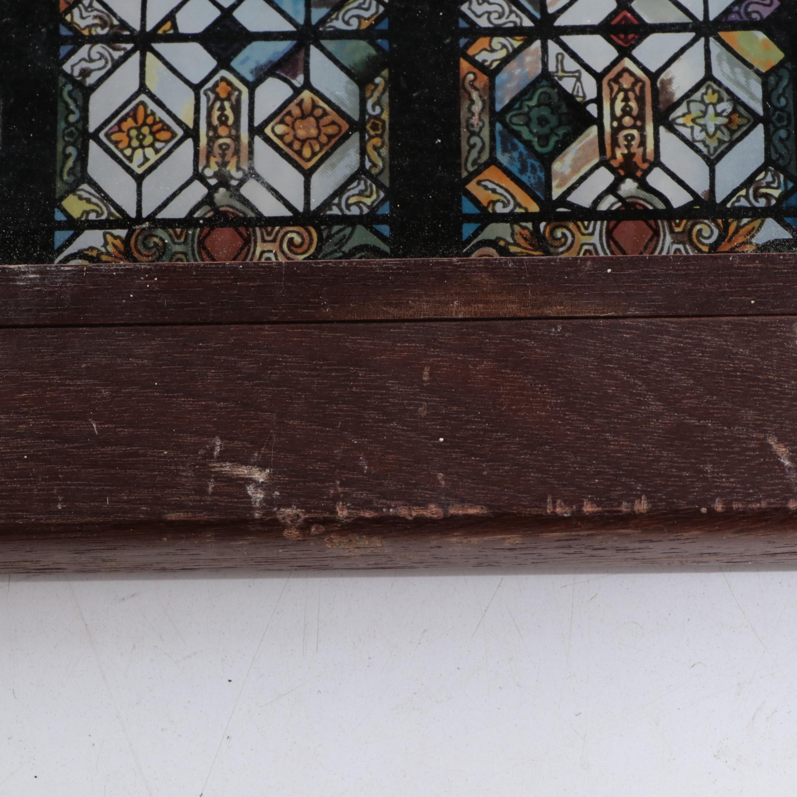 Stained Glass Tableau "The Seven Stages of Man" After Nicola d'Ascenzo