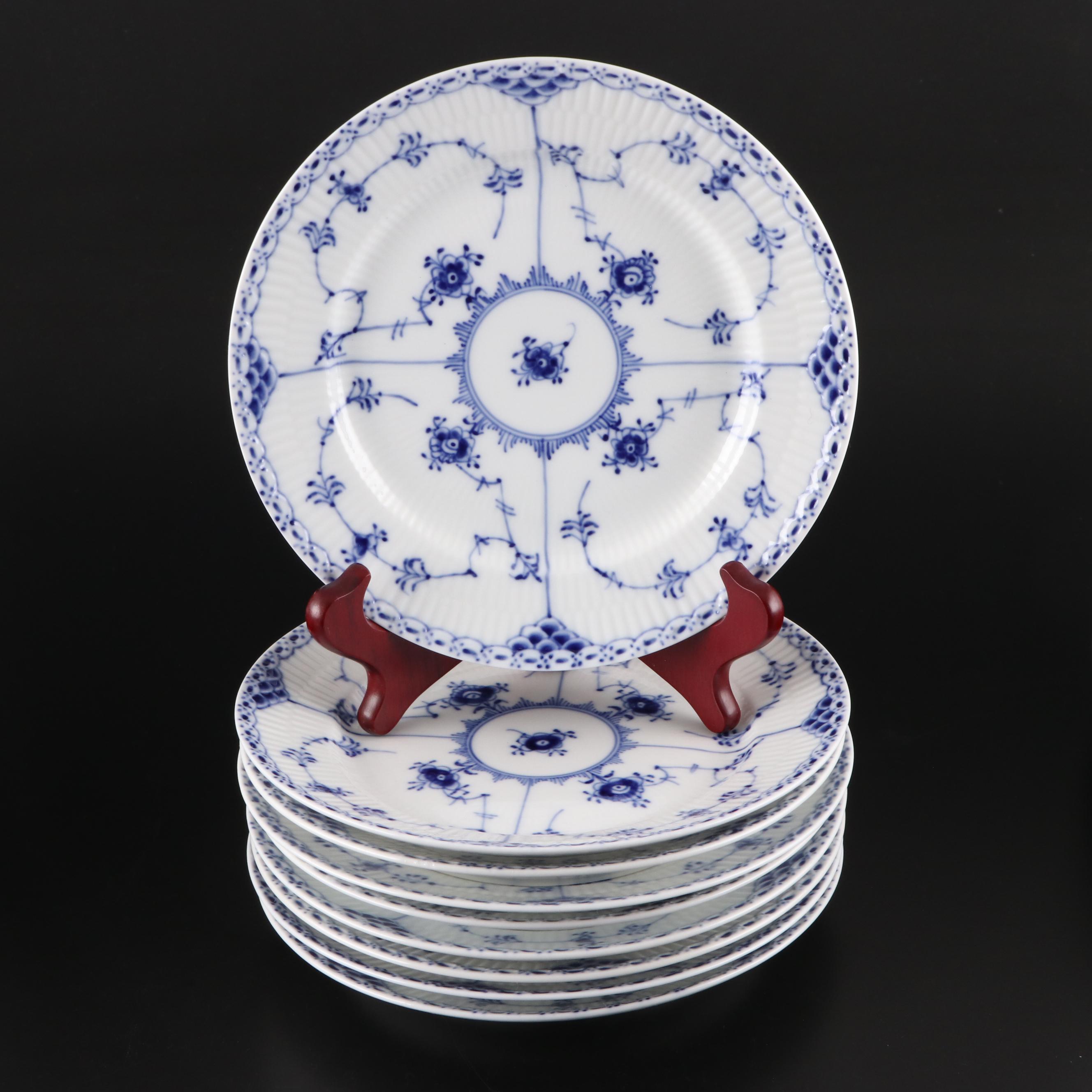 Royal Copenhagen "Blue Fluted" Porcelain Dinnerware and Coffee Service