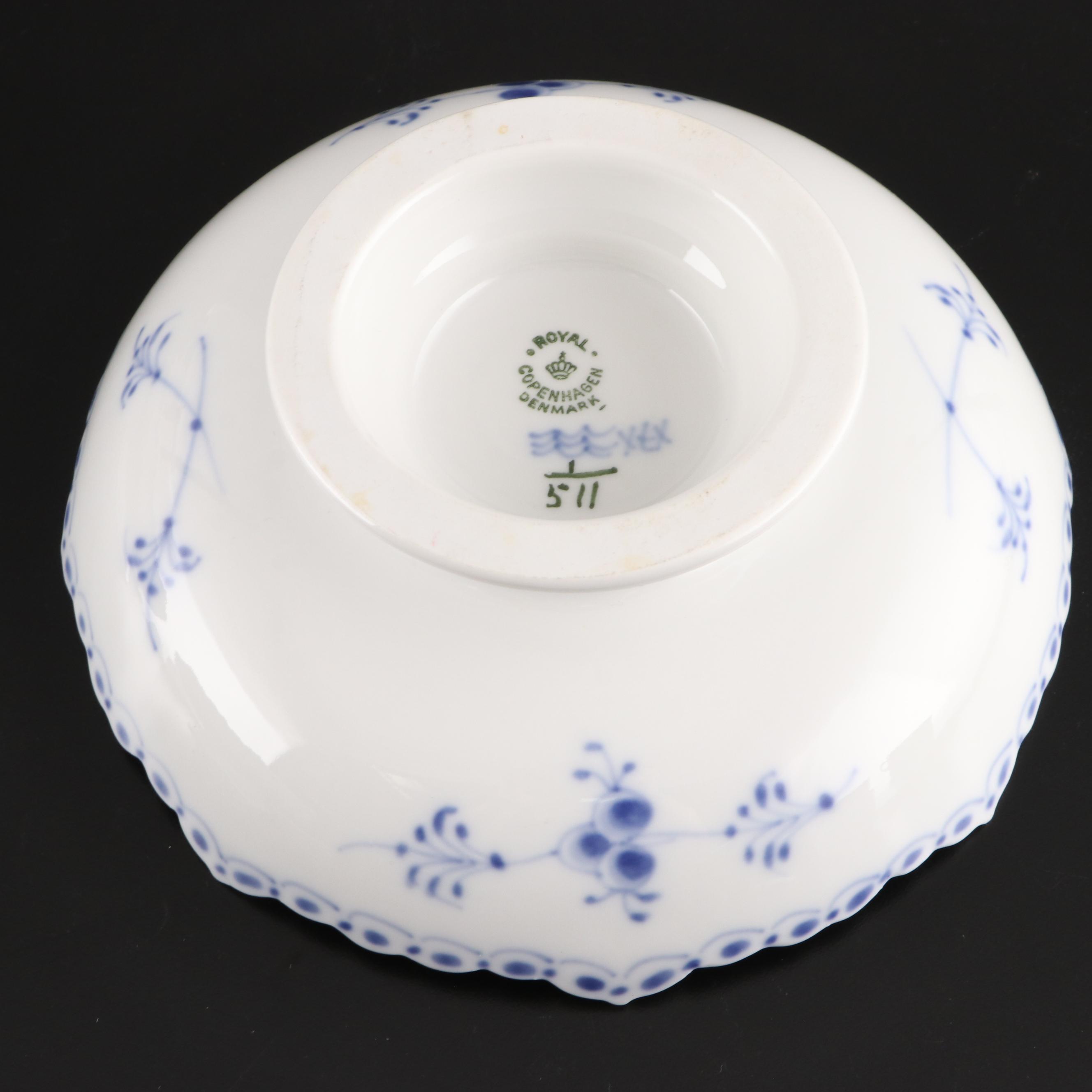 Royal Copenhagen "Blue Fluted" Porcelain Dinnerware and Coffee Service