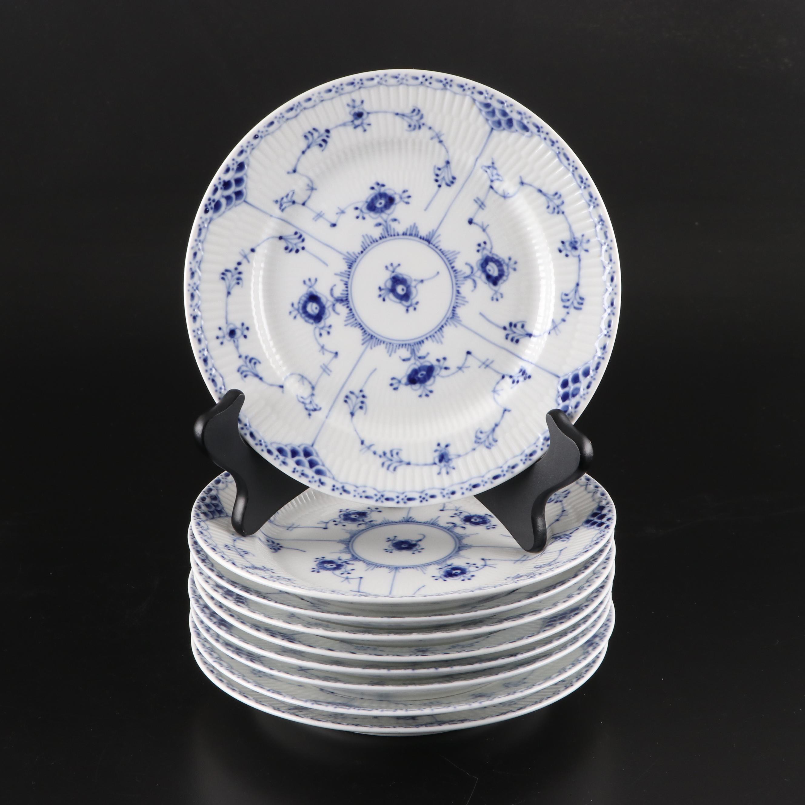Royal Copenhagen "Blue Fluted" Porcelain Dinnerware and Coffee Service
