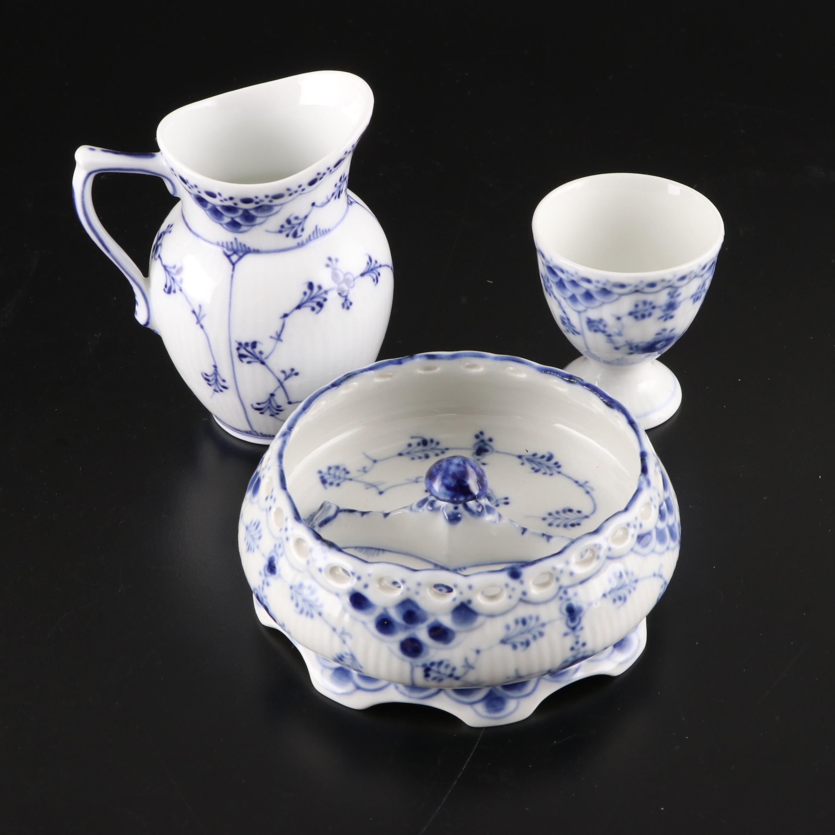 Royal Copenhagen "Blue Fluted" Porcelain Dinnerware and Coffee Service