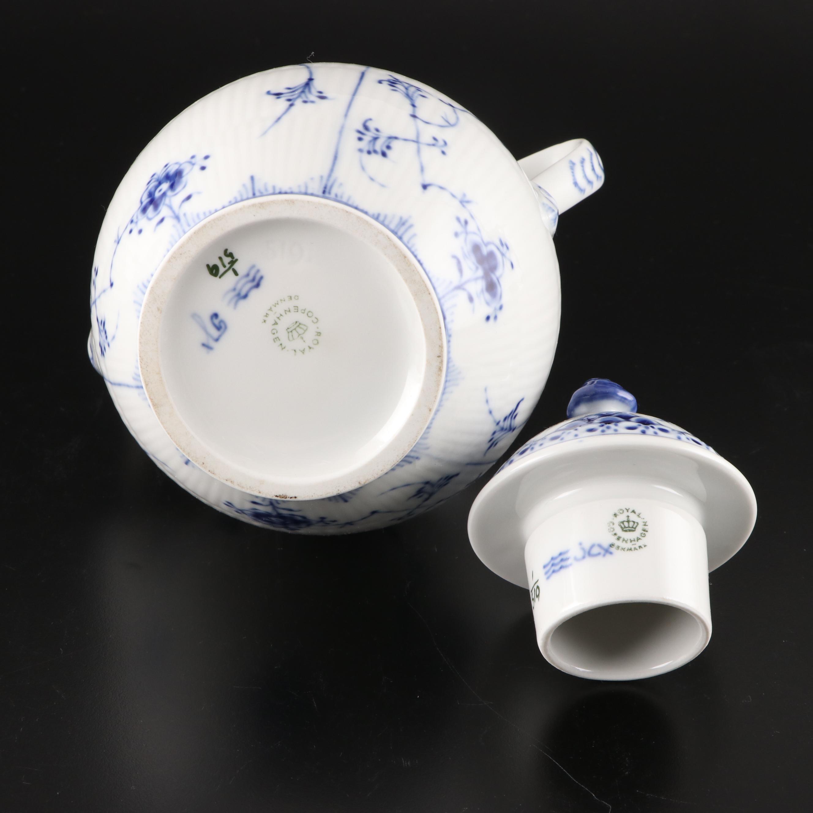 Royal Copenhagen "Blue Fluted" Porcelain Dinnerware and Coffee Service