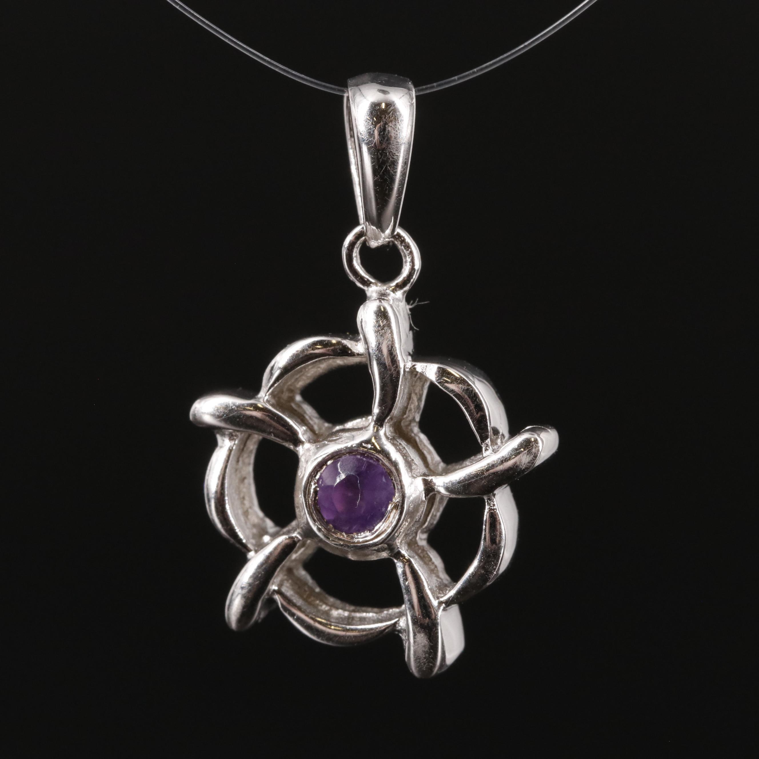 Sterling Amethyst Pendant