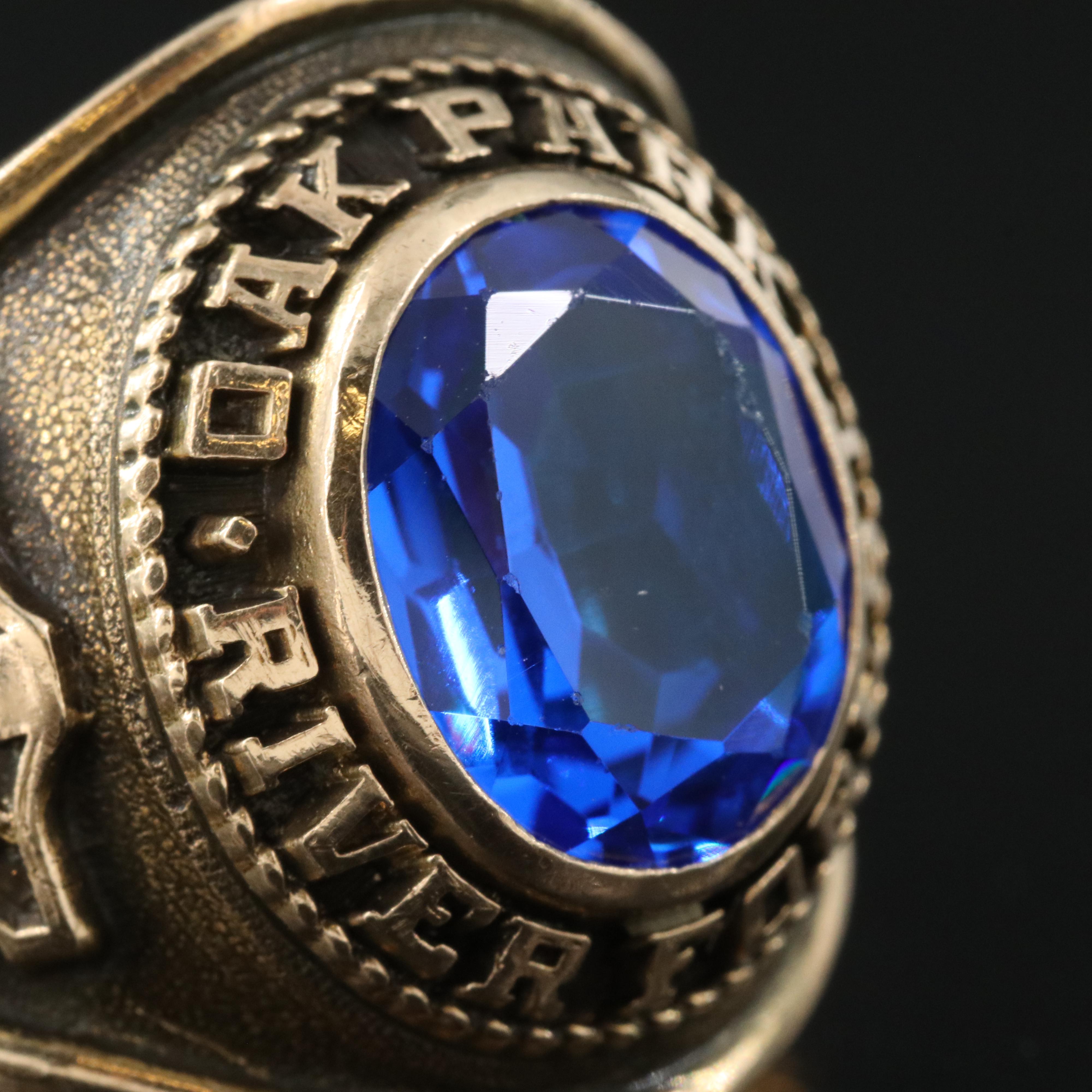 1970 Dieges & Clust 10K Spinel Class Ring