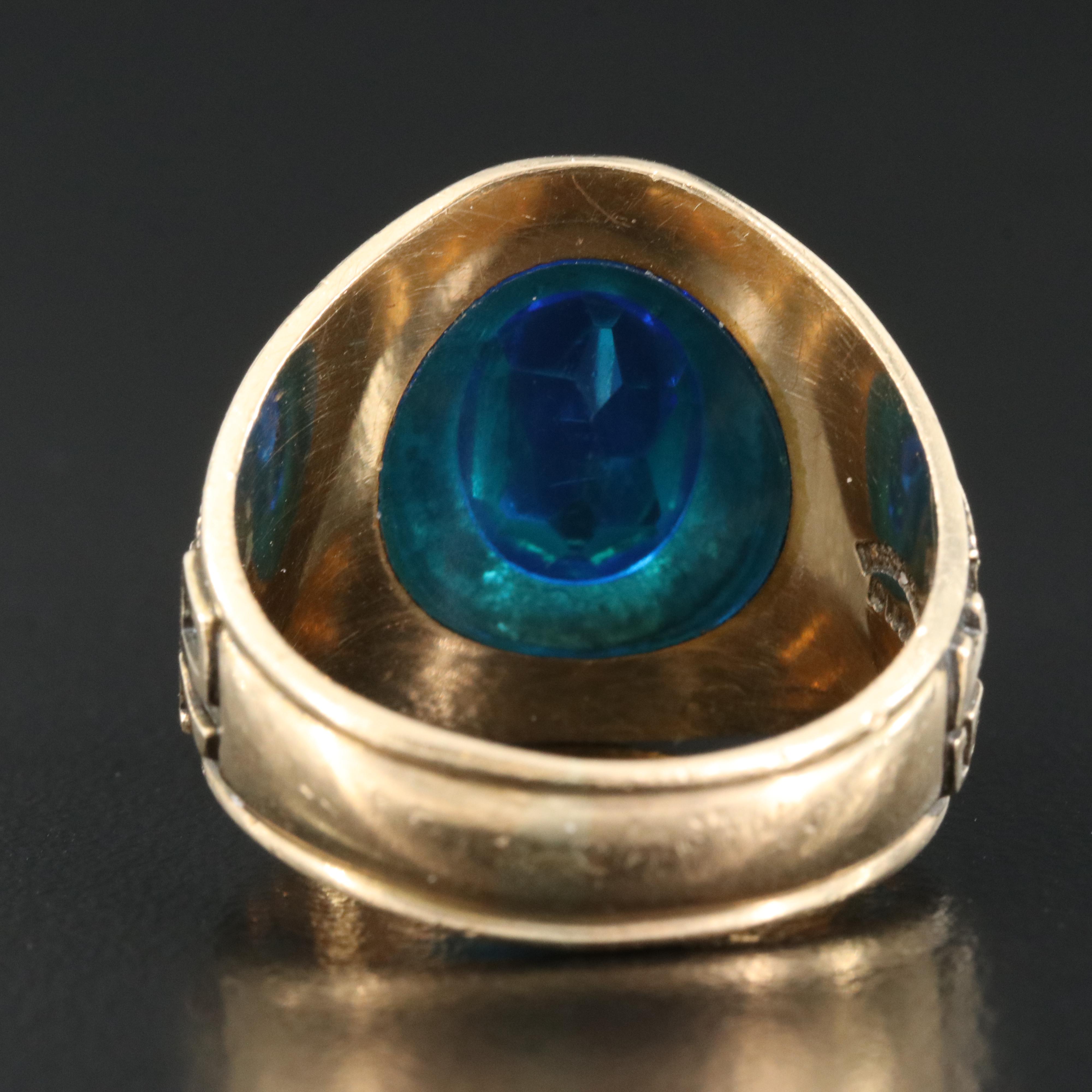 1970 Dieges & Clust 10K Spinel Class Ring