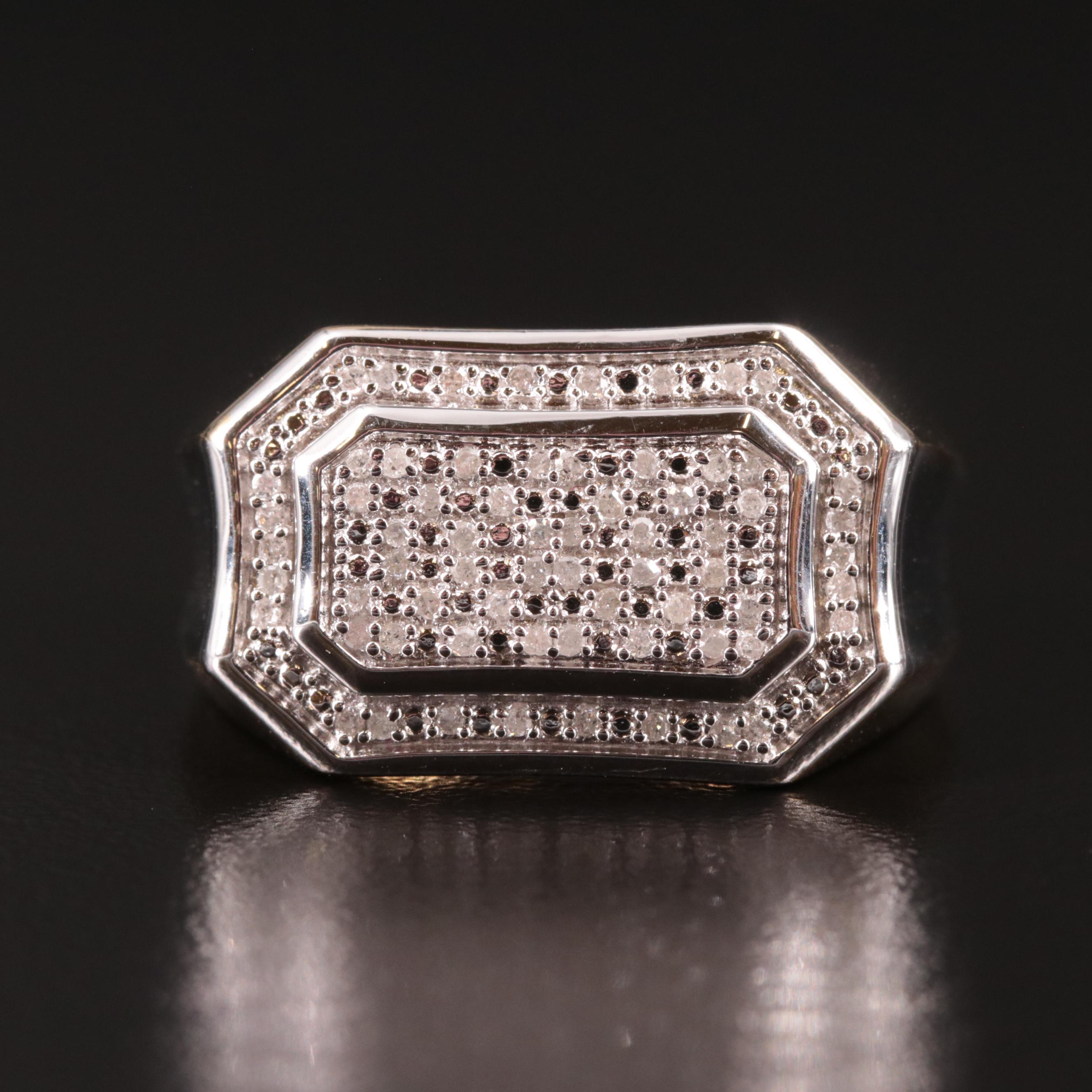 Sterling Diamond Ring