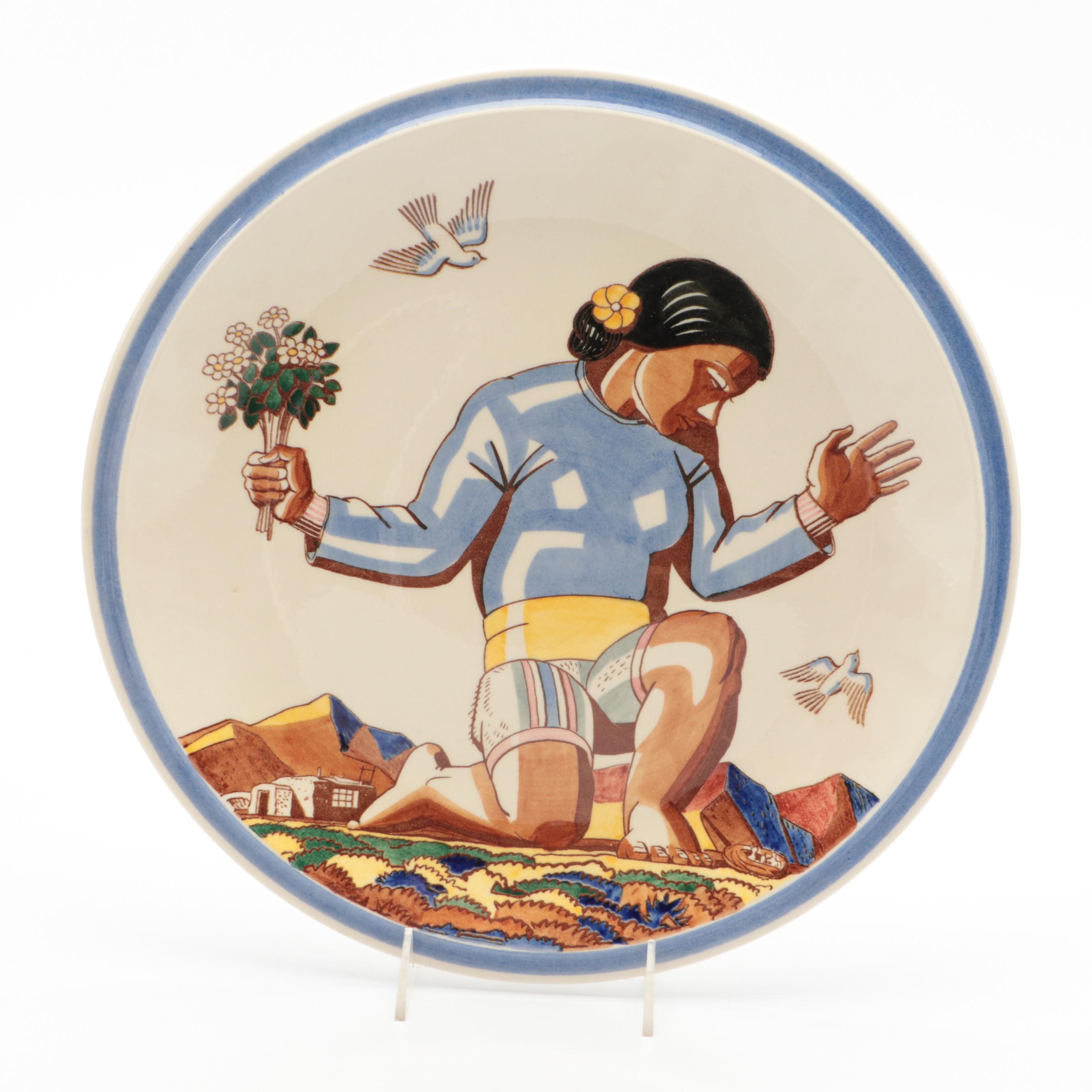 Rockwell Kent for Vernon Kilns "Salamina" Dinnerware, Mid-20th Century