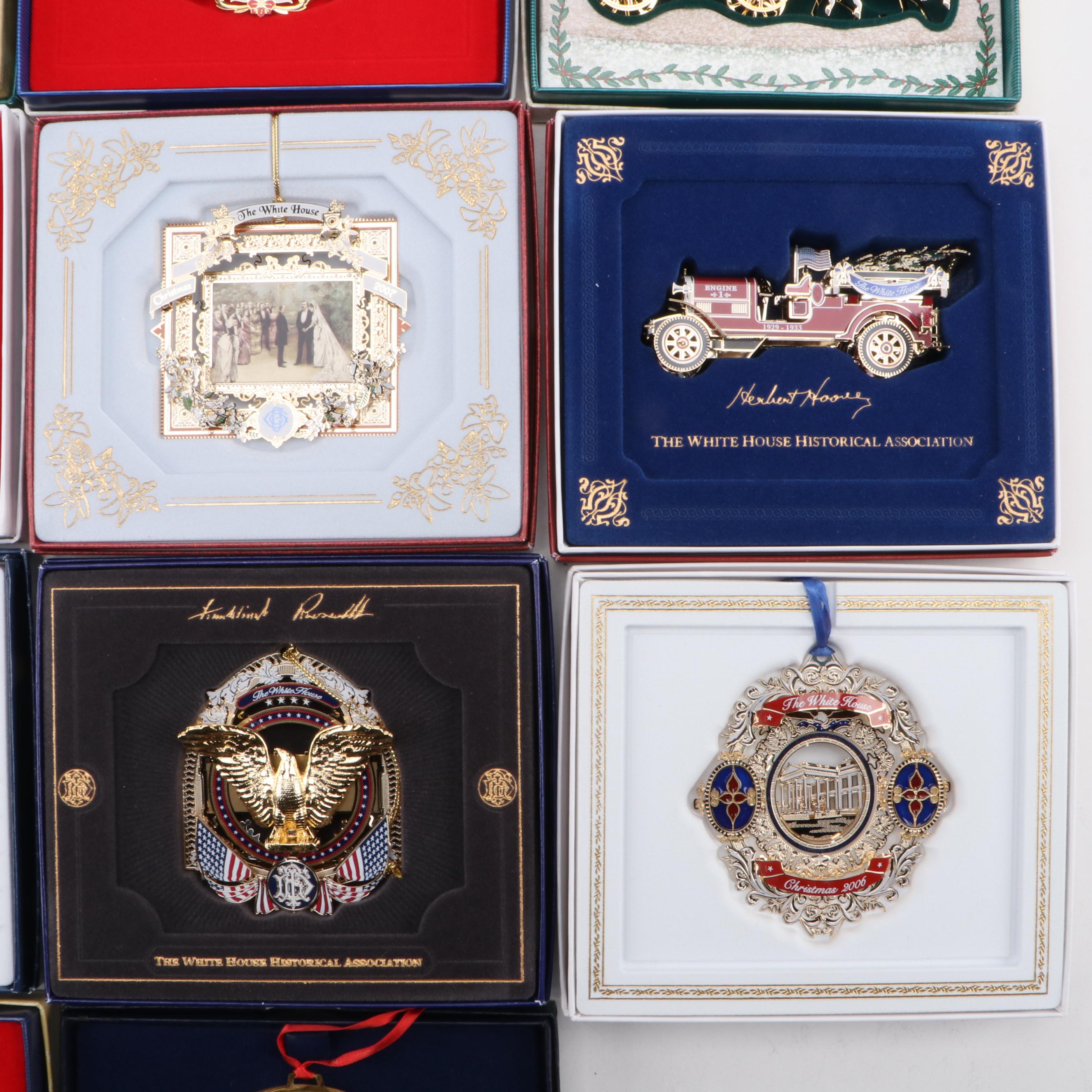 White House Historical Association Christmas and More Ornaments, 1989-2019