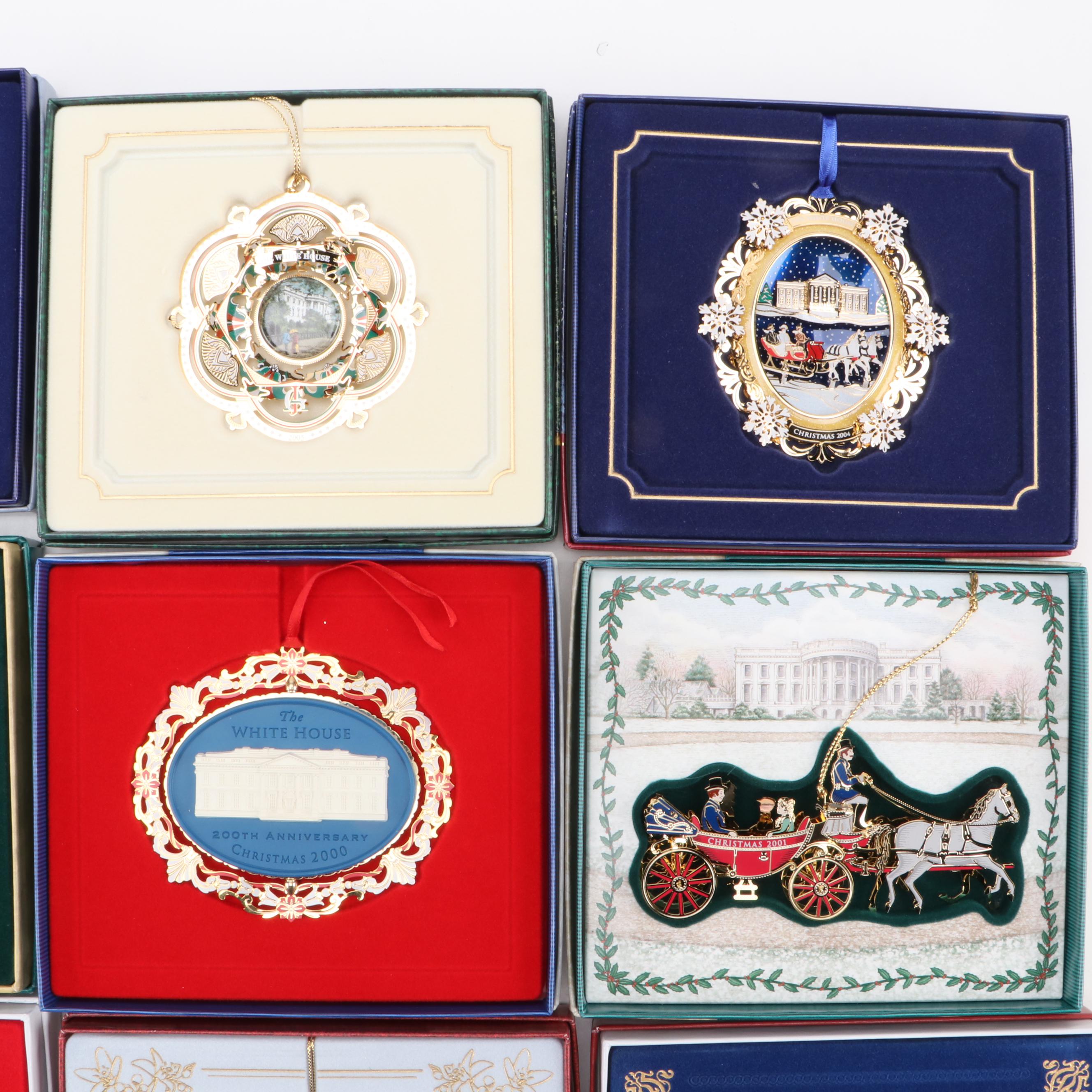 White House Historical Association Christmas and More Ornaments, 1989-2019