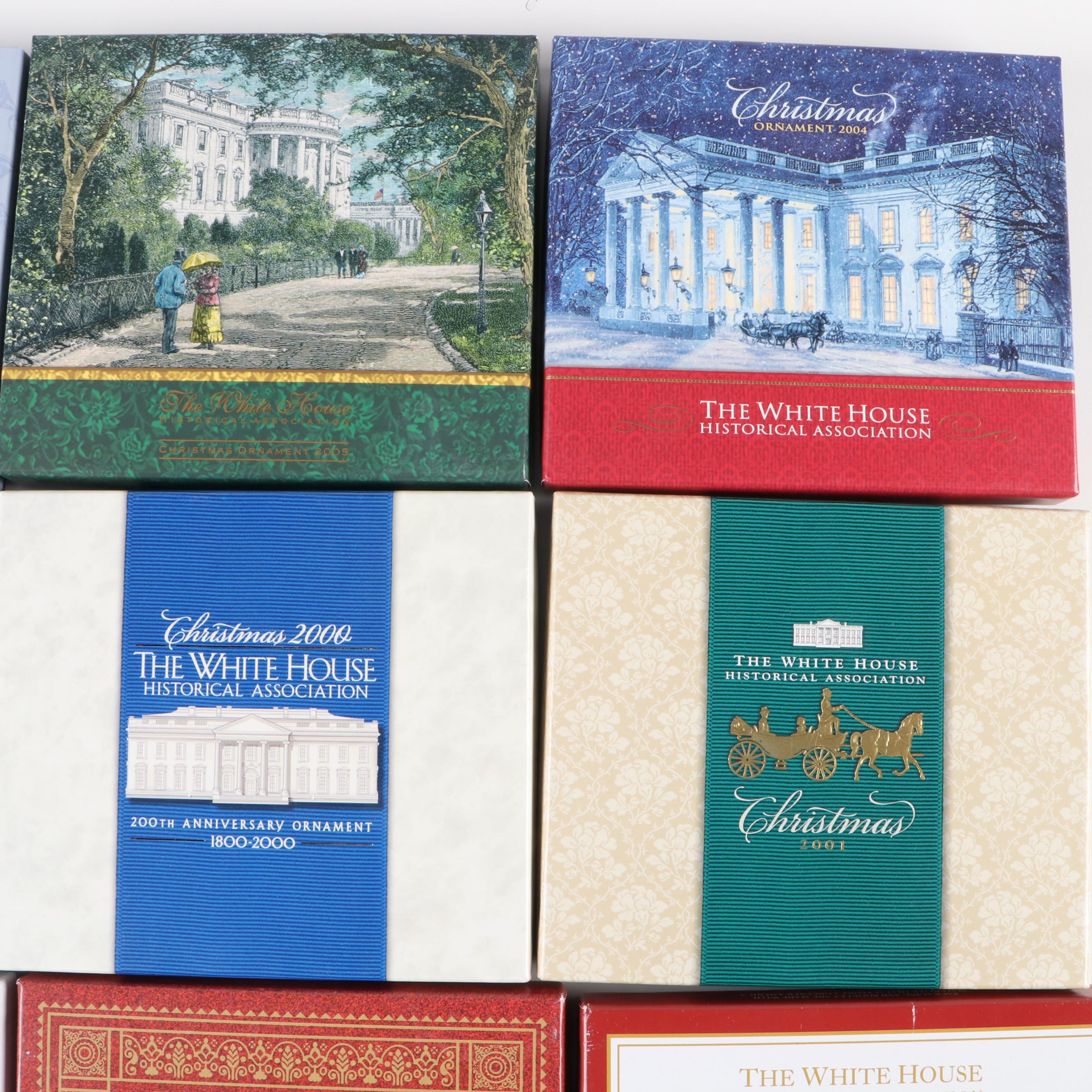 White House Historical Association Christmas and More Ornaments, 1989-2019