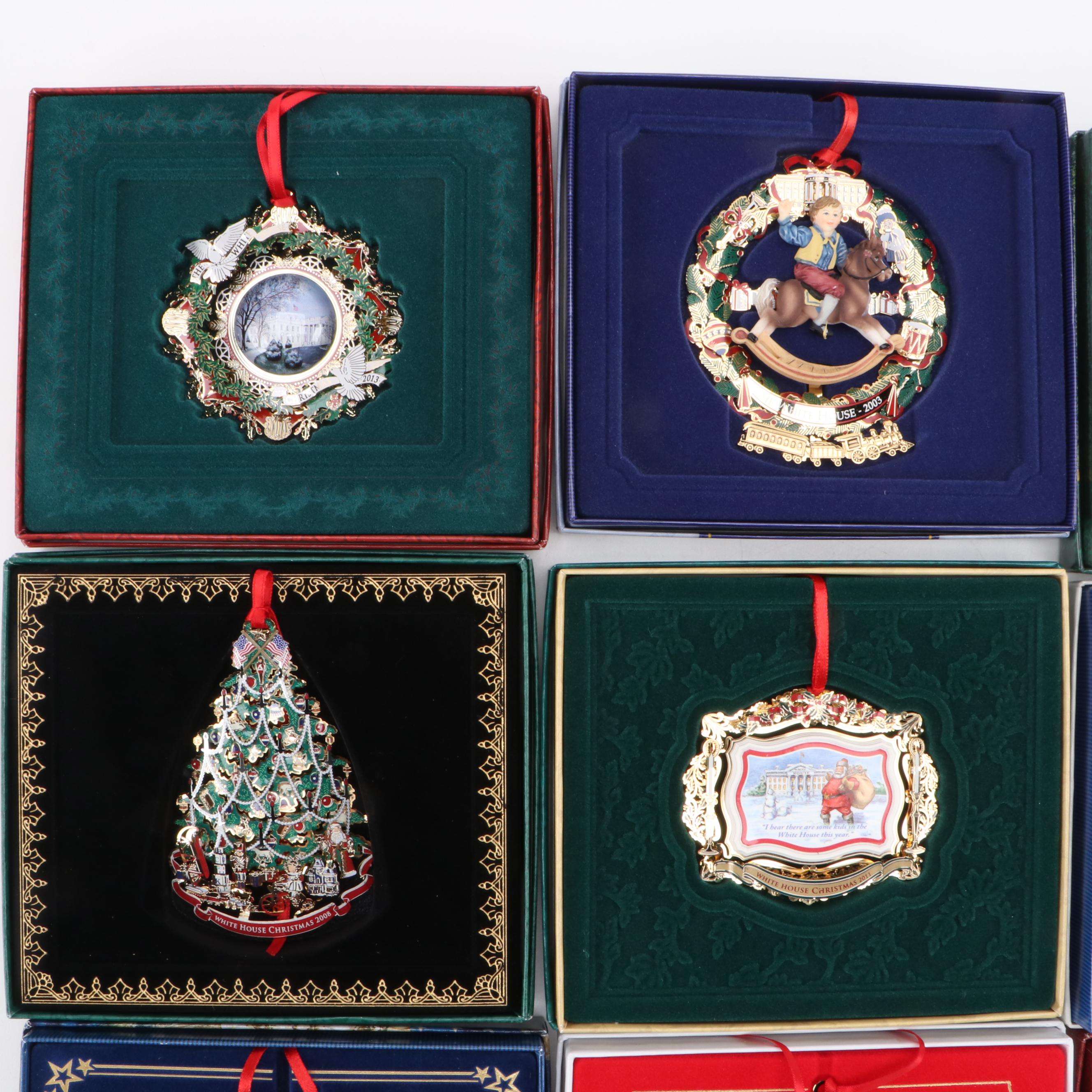 White House Historical Association Christmas and More Ornaments, 1989-2019