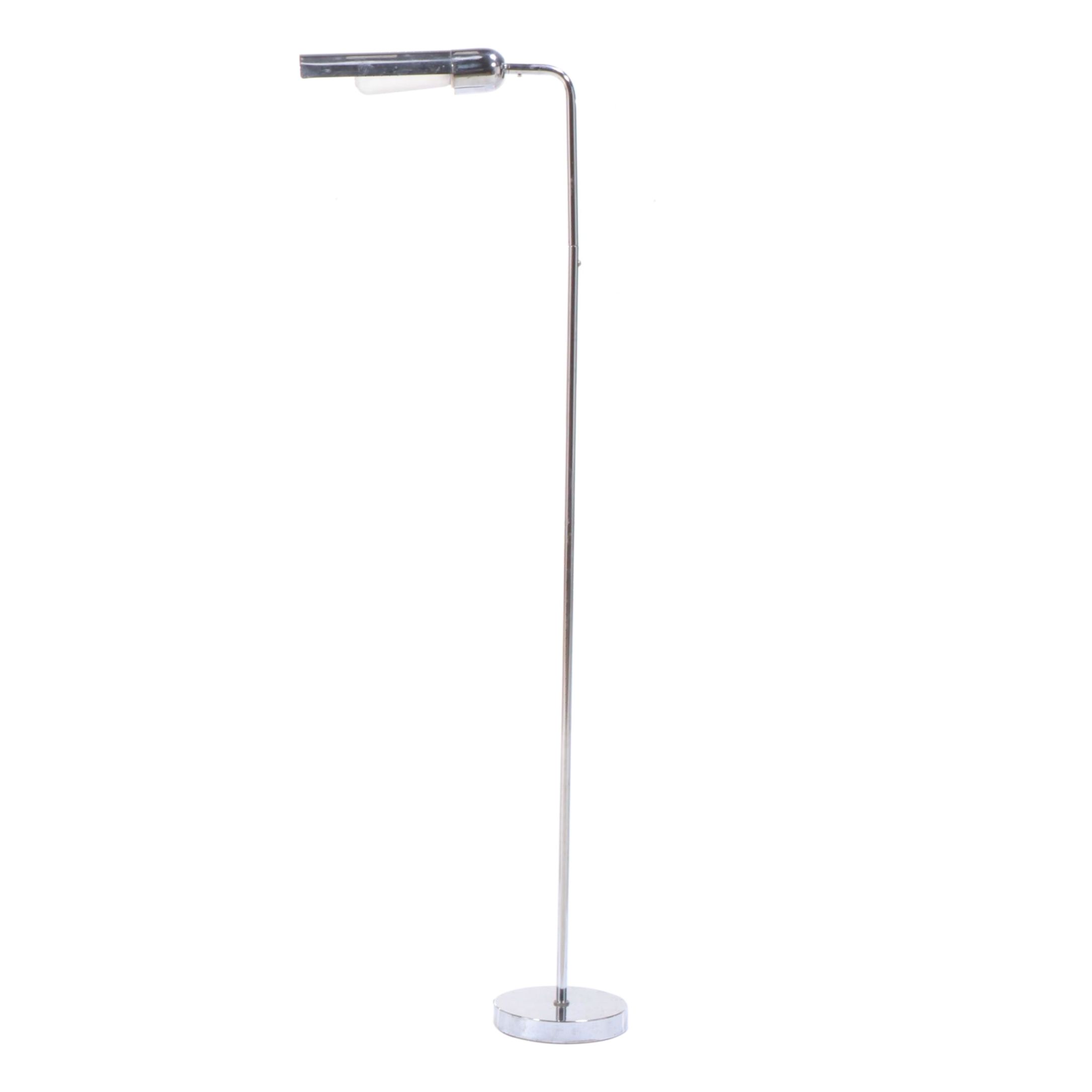 Sonneman Chromed Metal Pharmacy Floor Lamp, Mid-20th Century