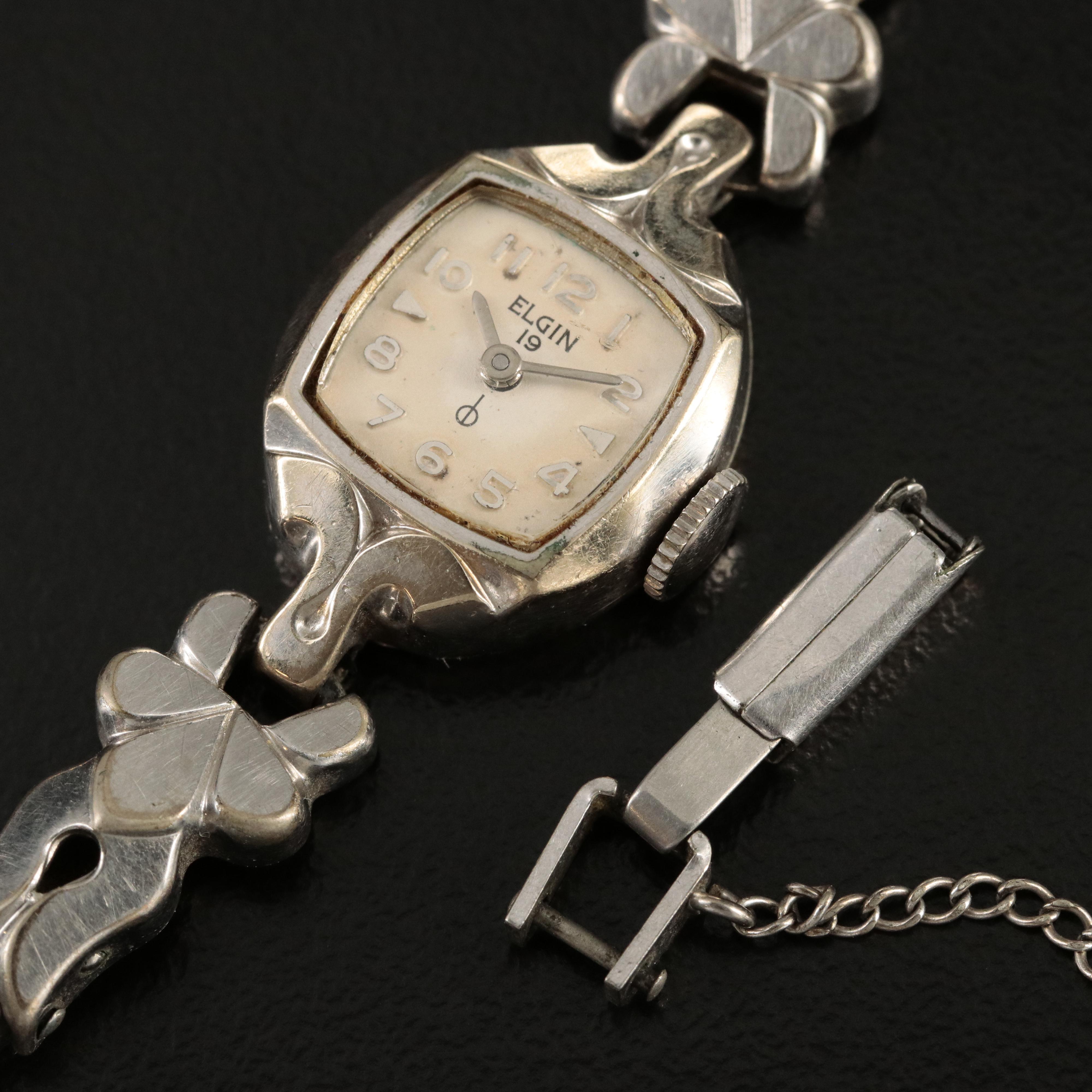 Vintage Elgin Watch, Desk Clock and Pocket Watch