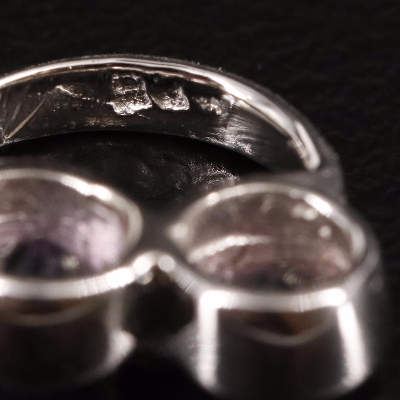 Sterling Amethyst Smile Pendant