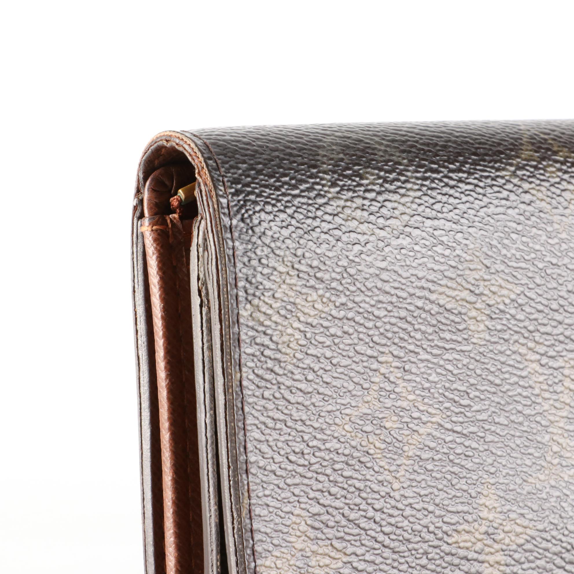 Louis Vuitton Porte Monnaie Tresor Wallet in Monogram Canvas