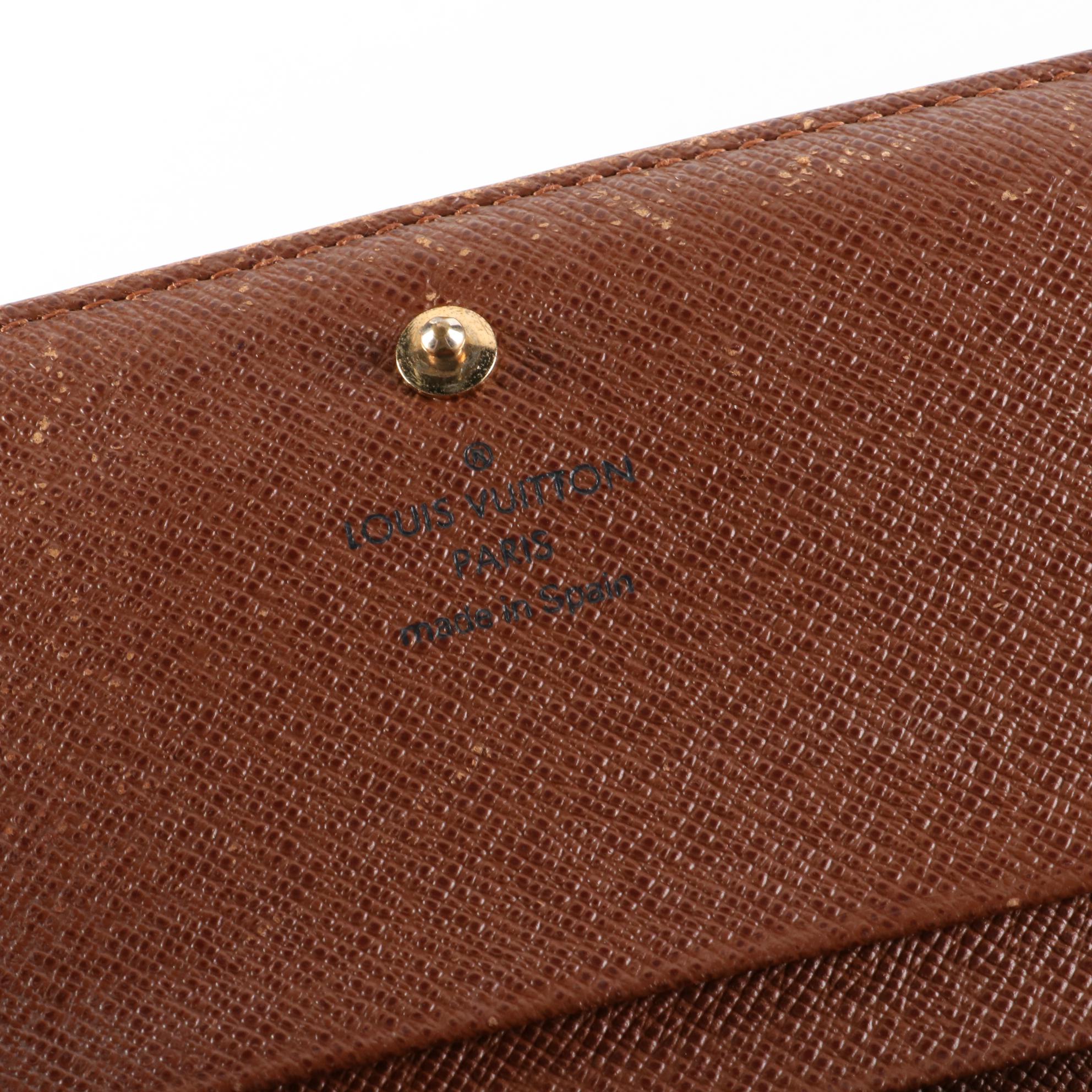 Louis Vuitton Porte Monnaie Tresor Wallet in Monogram Canvas