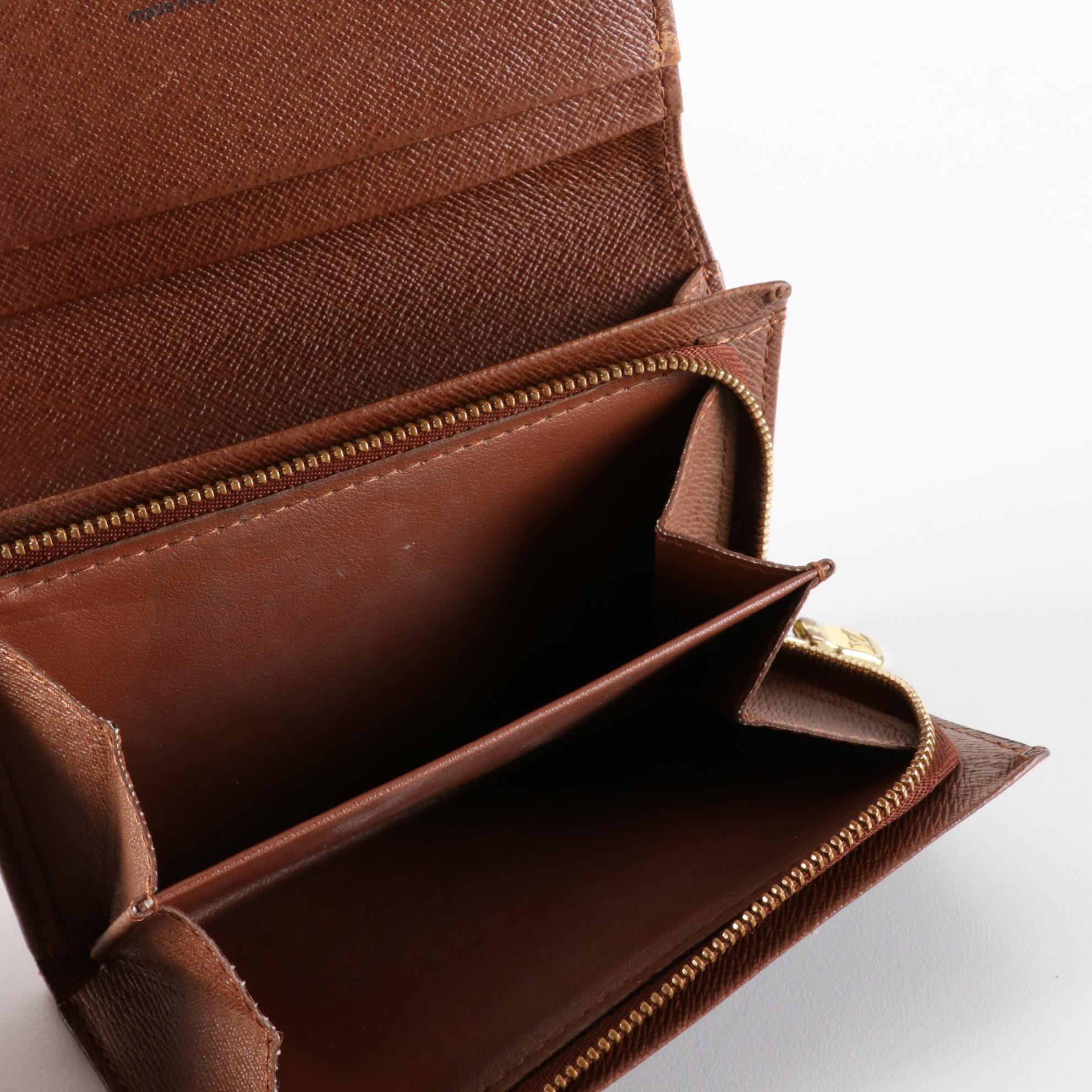 Louis Vuitton Porte Monnaie Tresor Wallet in Monogram Canvas