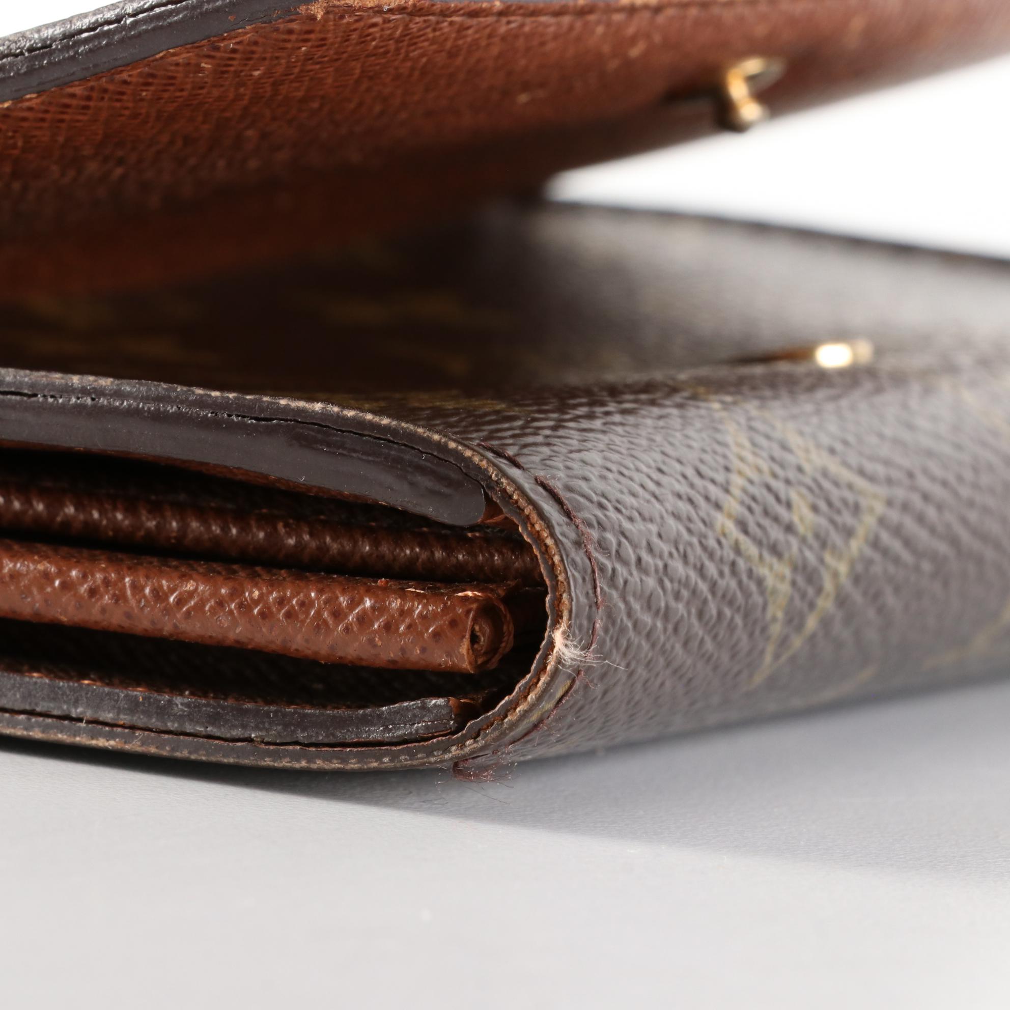 Louis Vuitton Porte Monnaie Tresor Wallet in Monogram Canvas