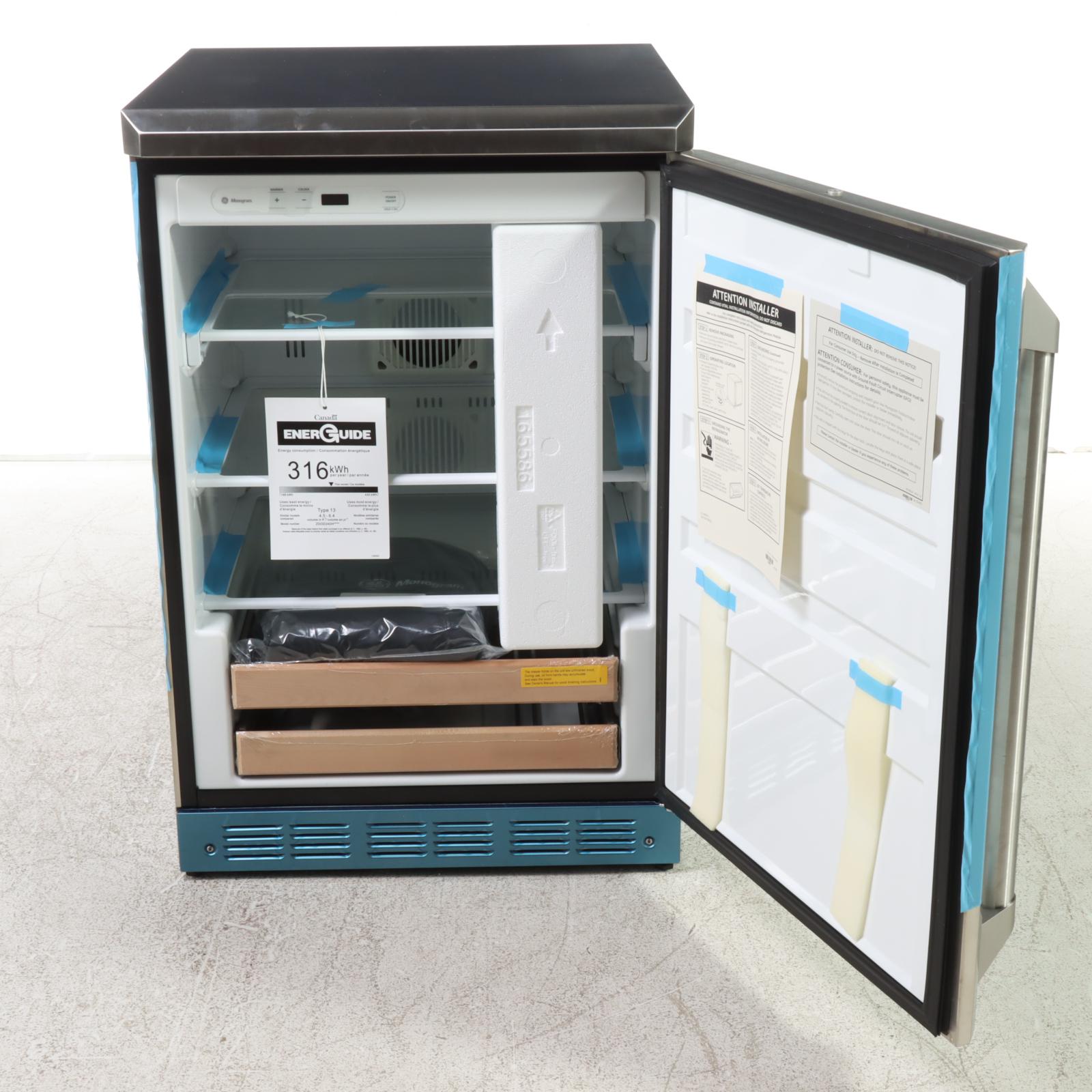 Monogram Stainless Steel 23.5" Mini Fridge