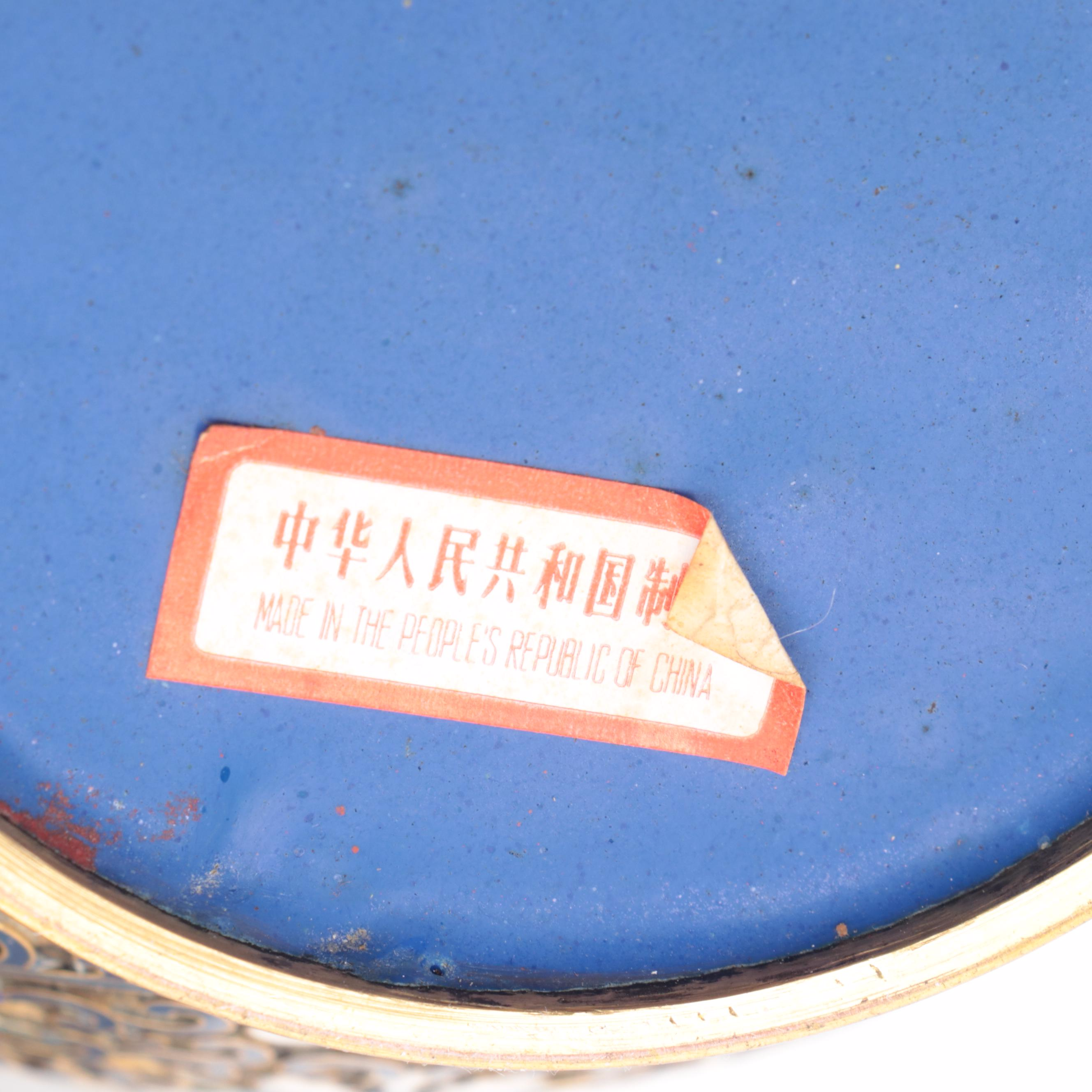 Chinese Champlevé Guardian Lion Covered Jars, 20th Century