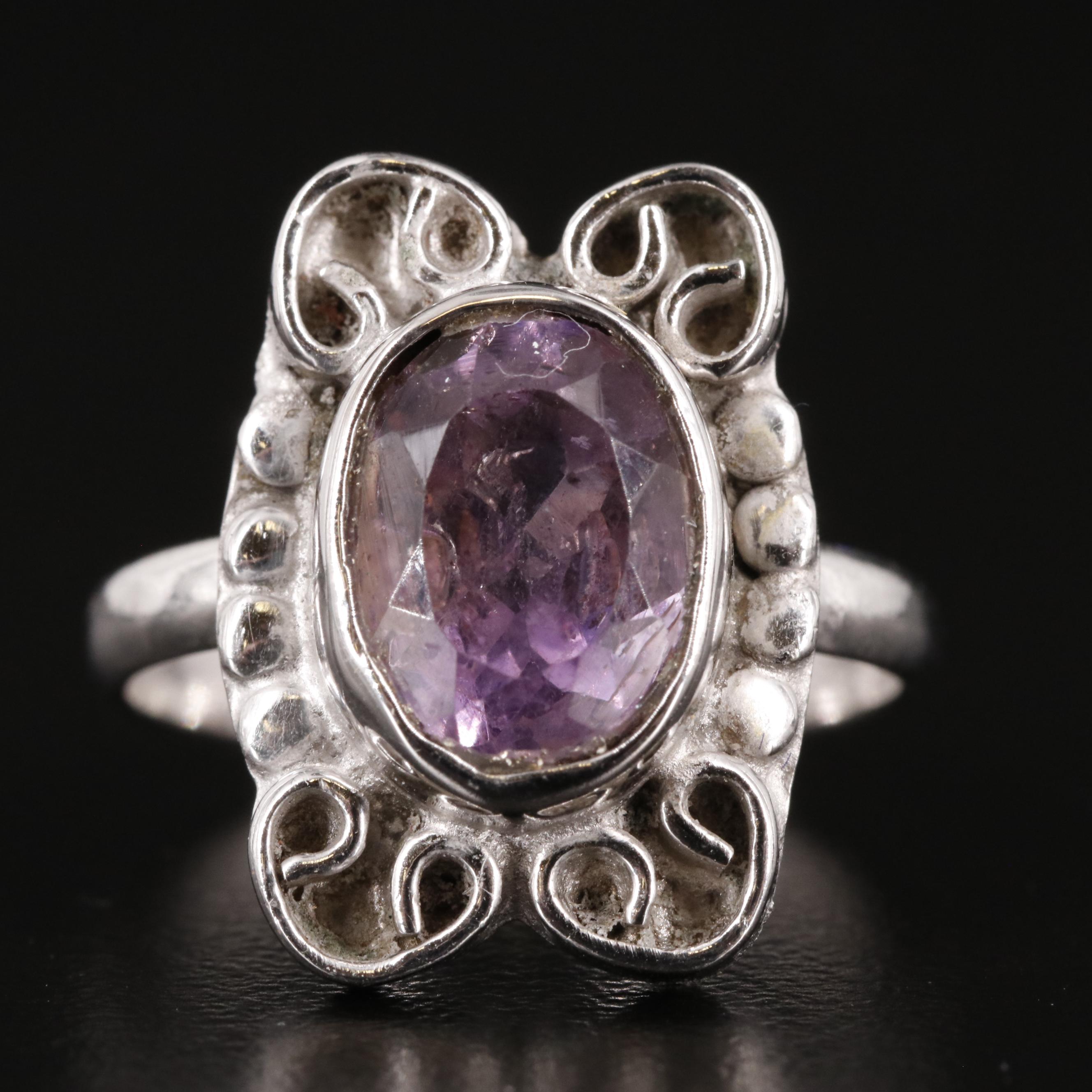Sterling Amethyst Ring