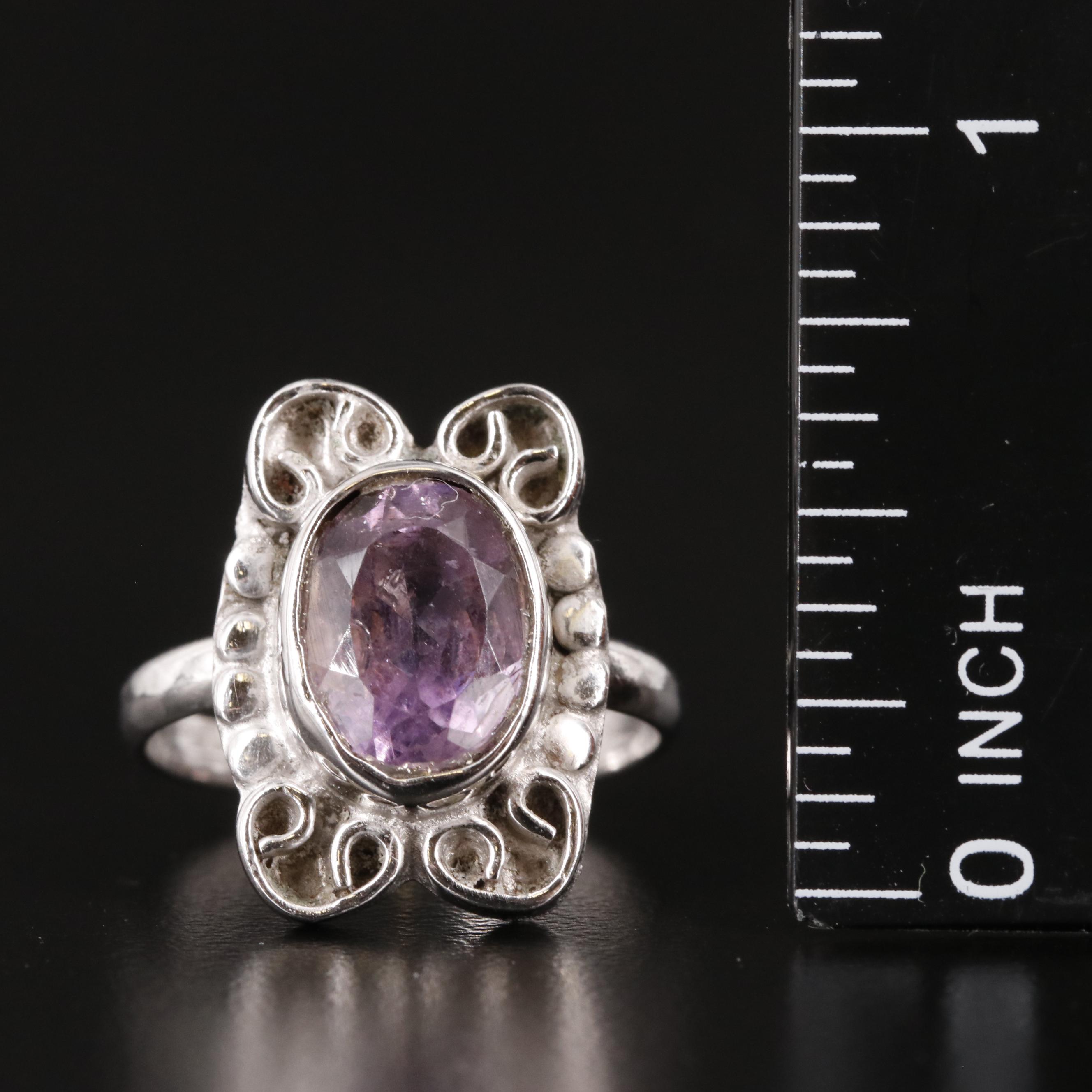 Sterling Amethyst Ring